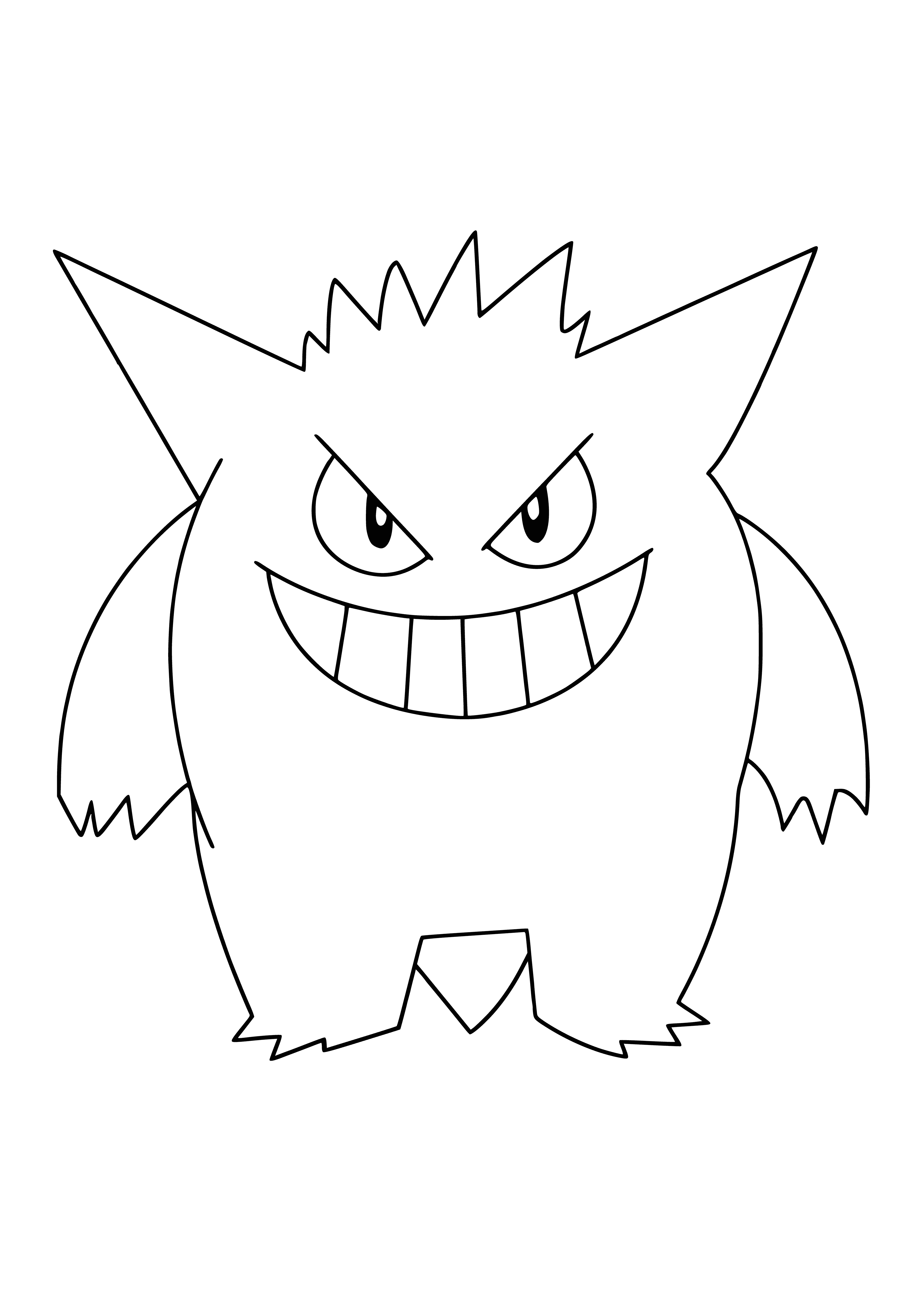 coloring page: Coloring Pokemon Genggar