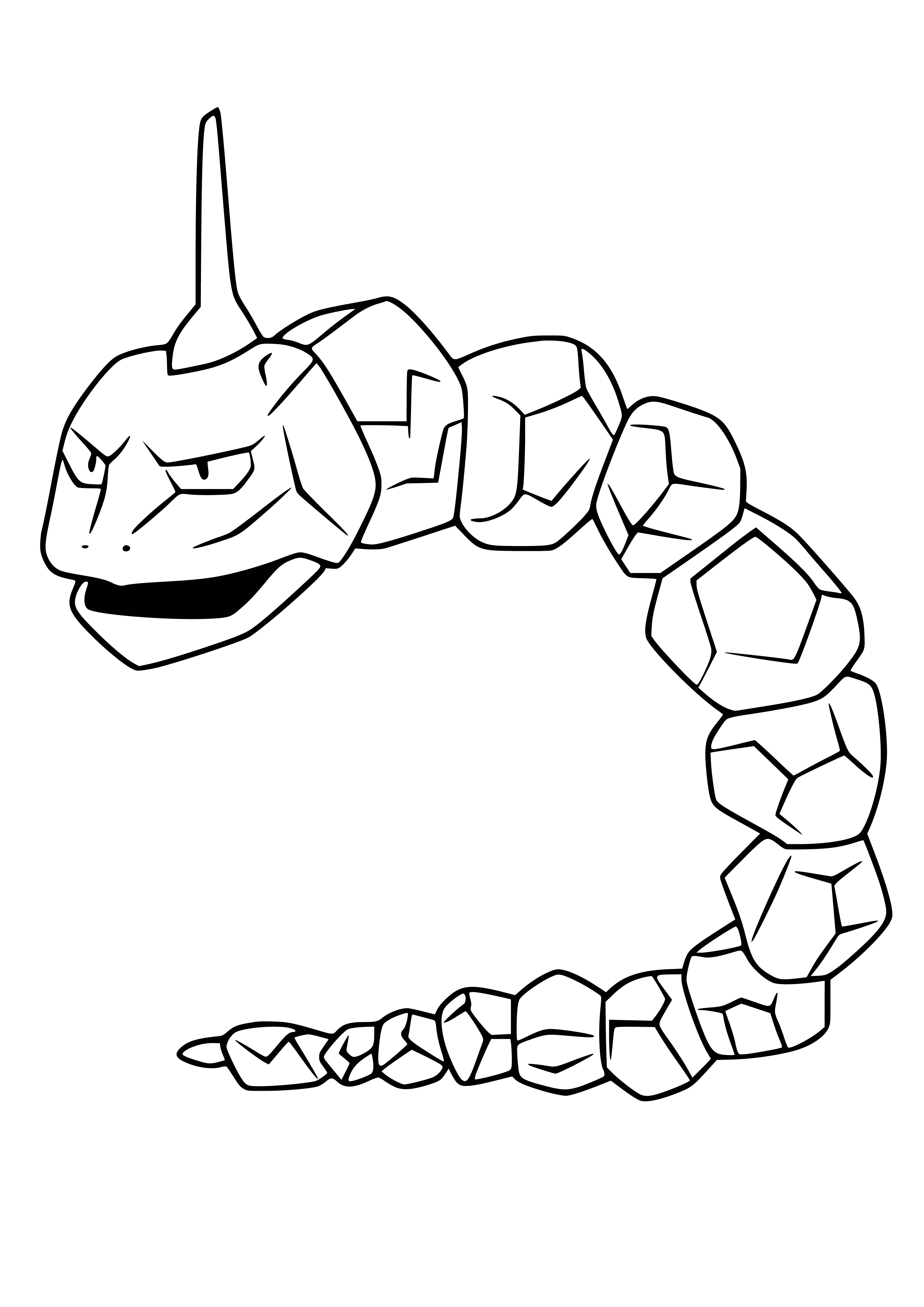 coloring page: Coloring Pokemon Onyx