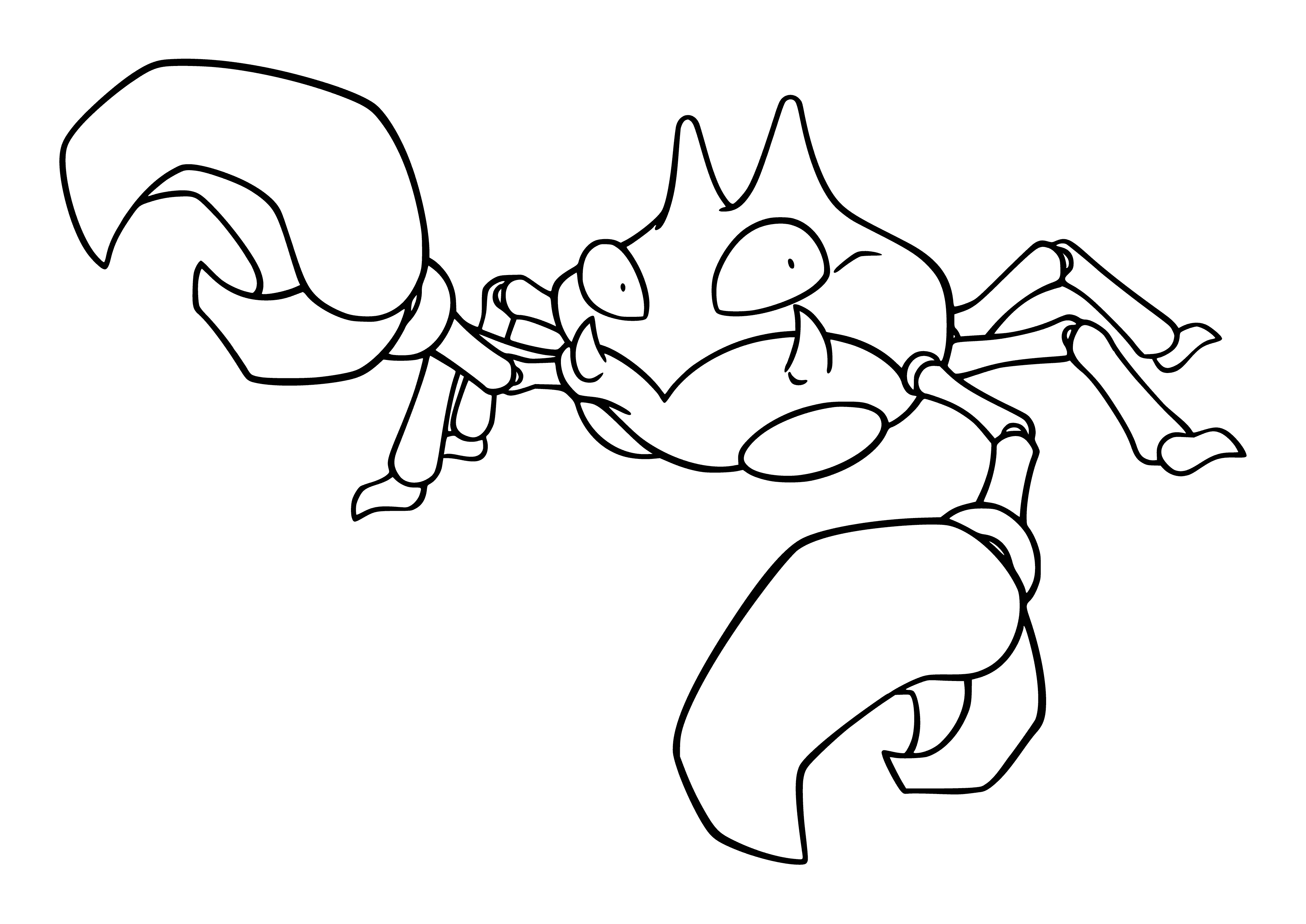 coloring page: Coloring Pokemon Crabby