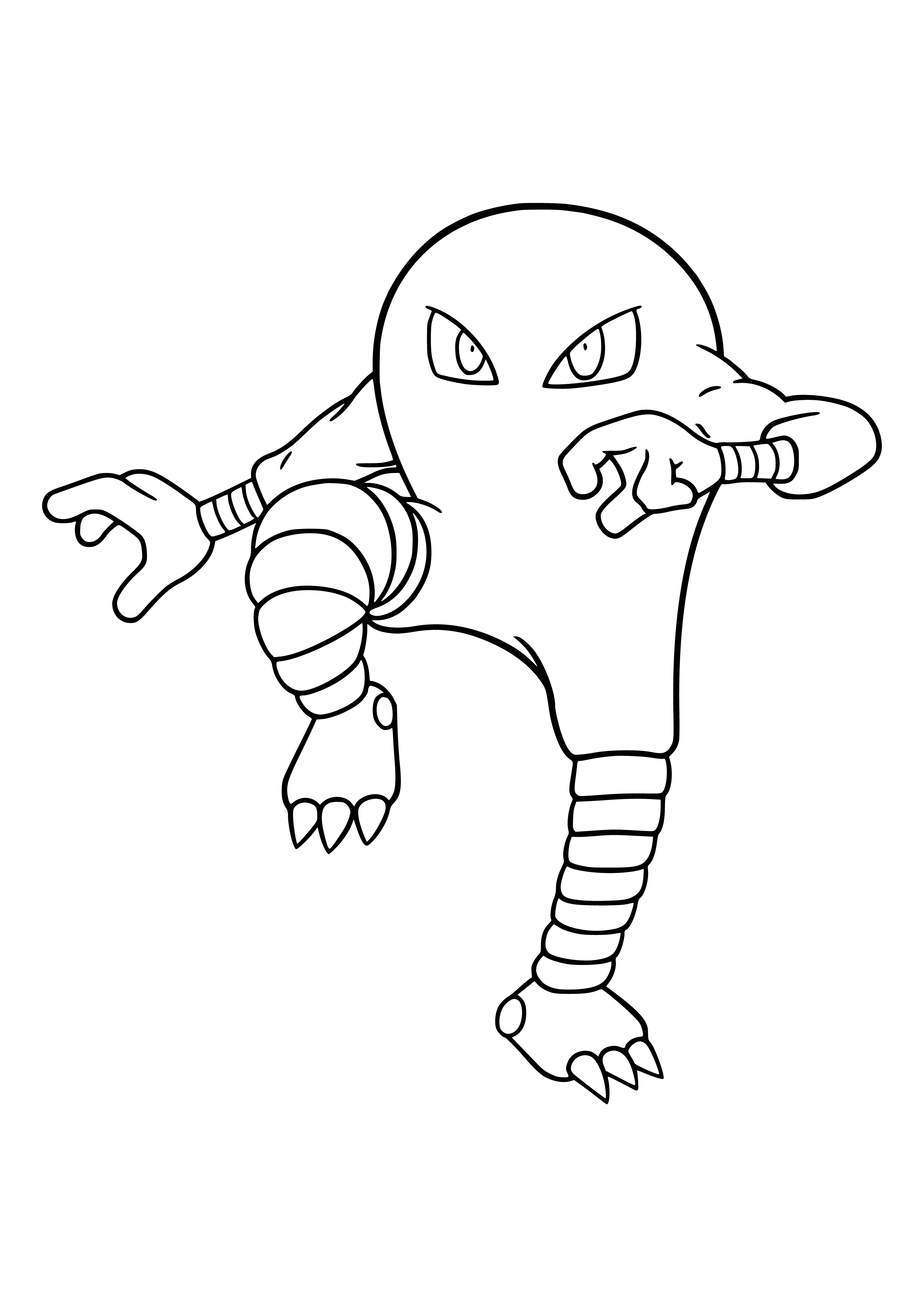 coloring page: Coloring Pokemon Hitmonley