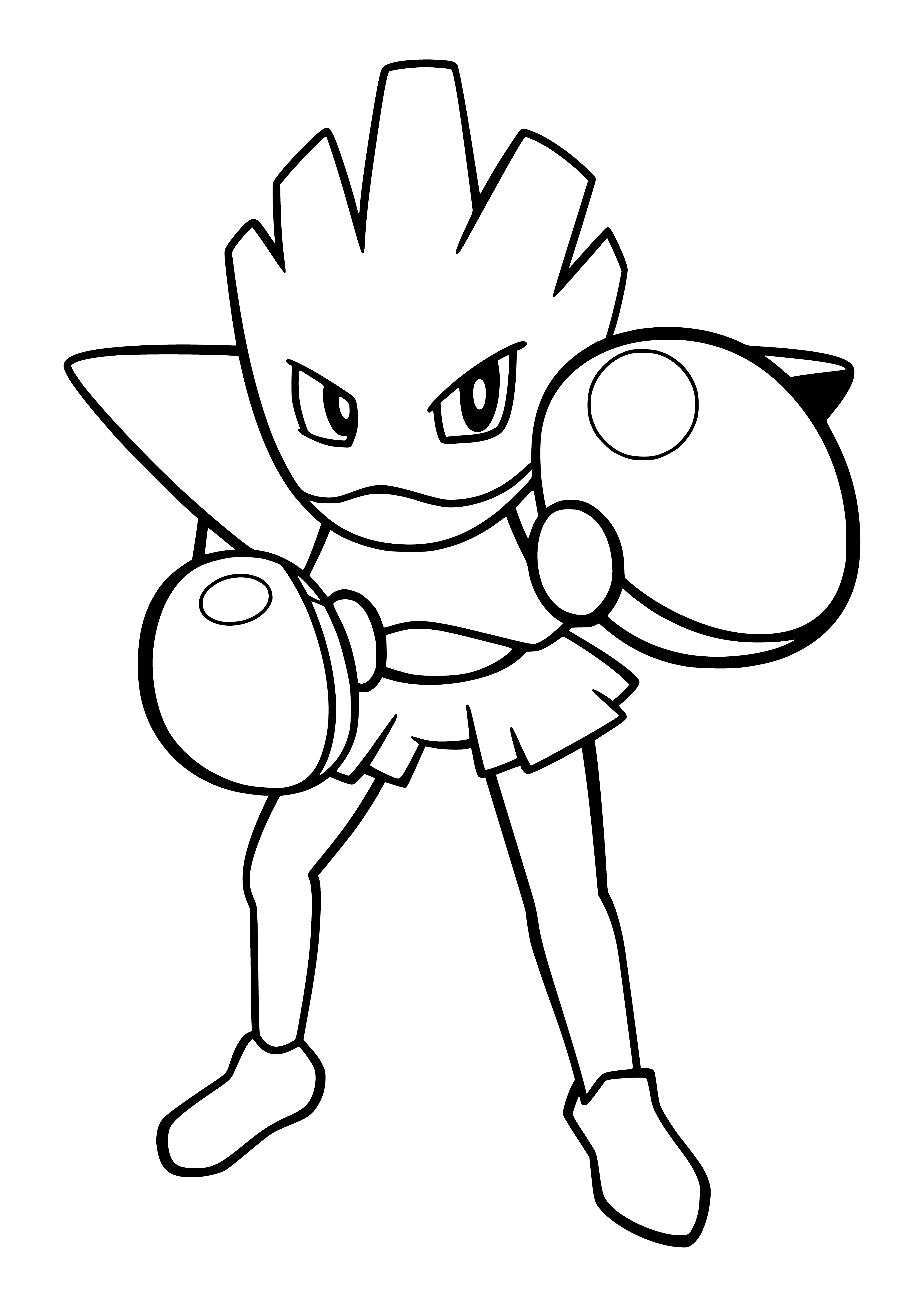 coloring page: Coloring Pokemon Hitmonchan