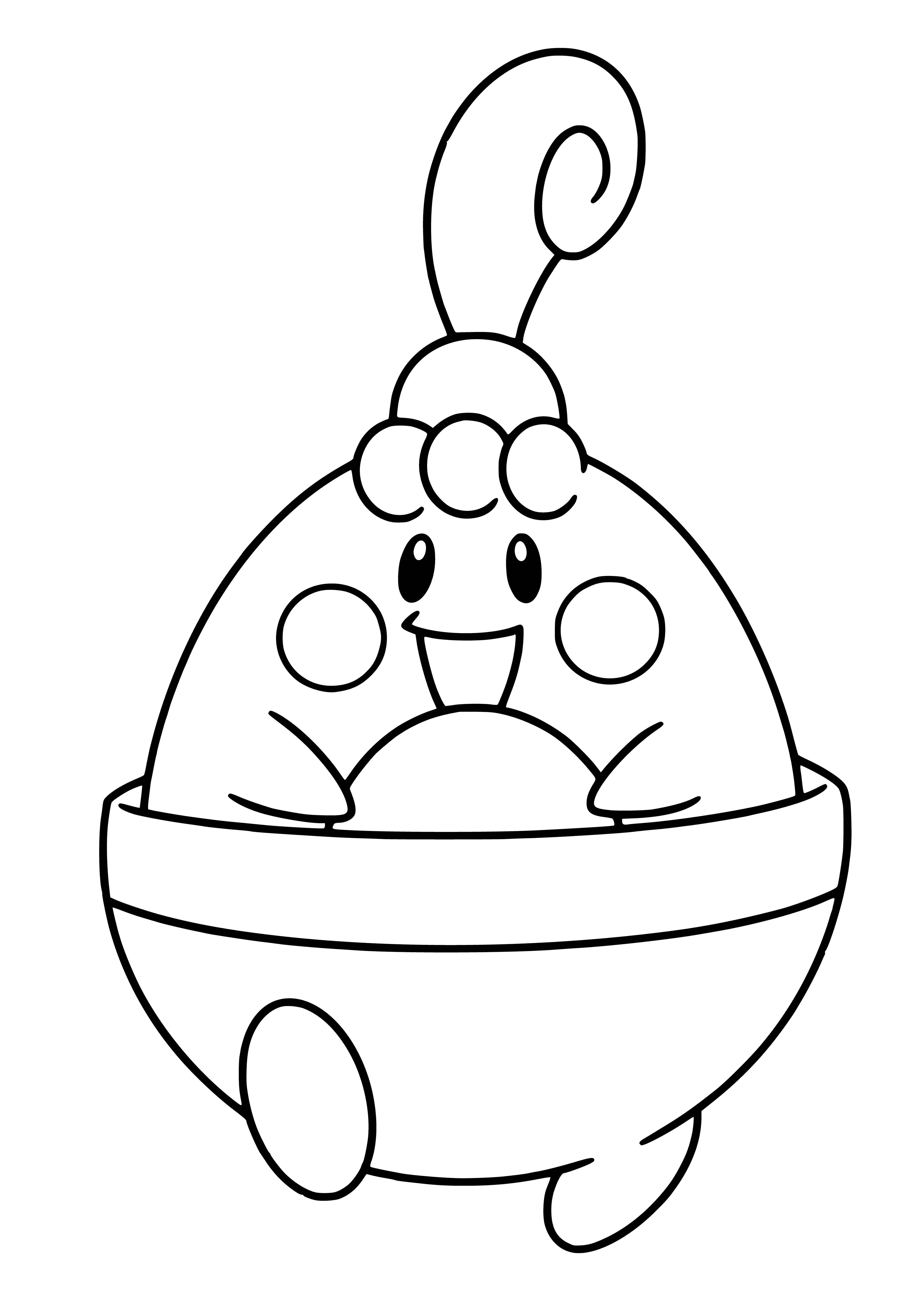 coloring page: Coloring Pokemon Happini