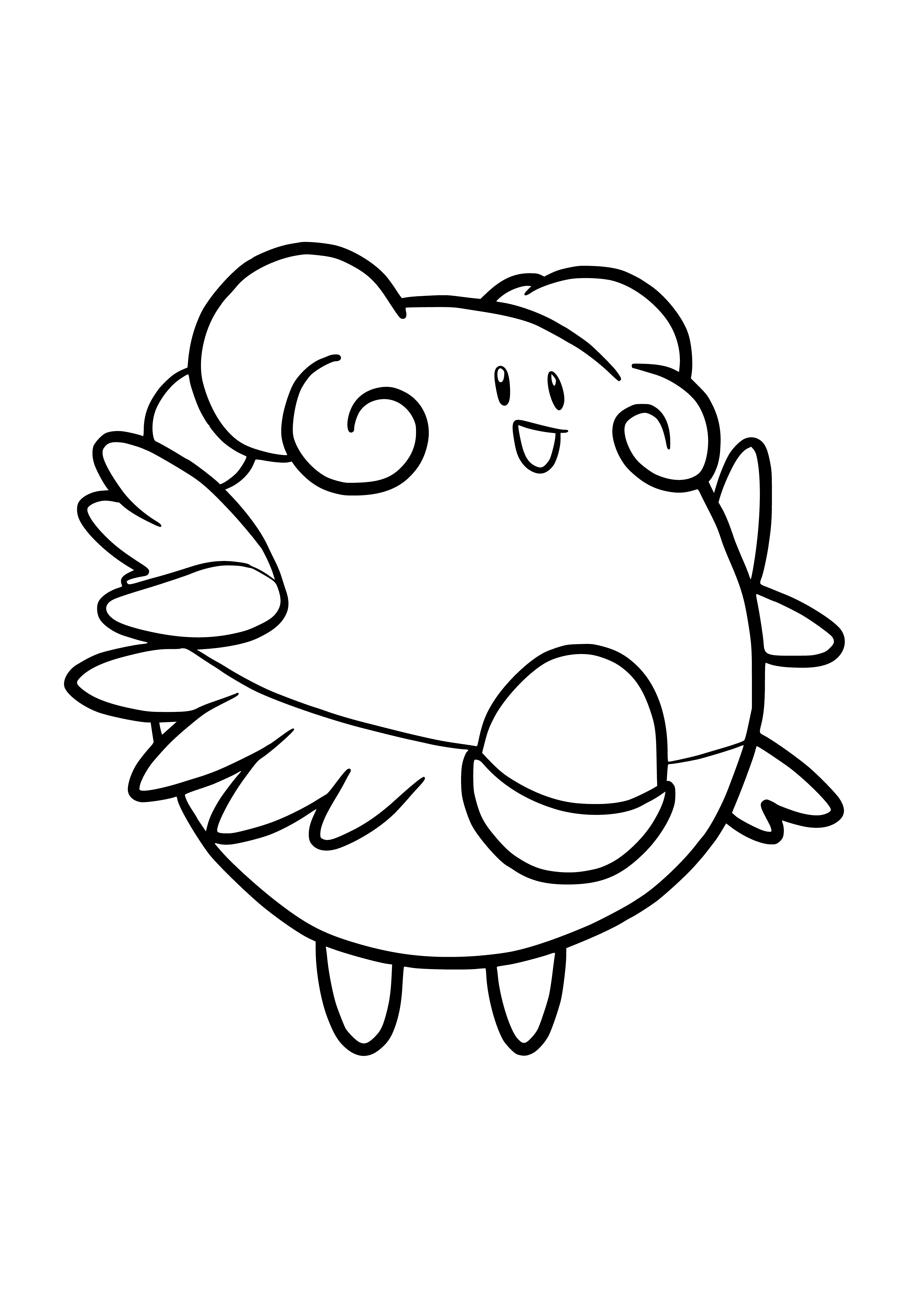 coloring page: Pokemon Blissie Coloring