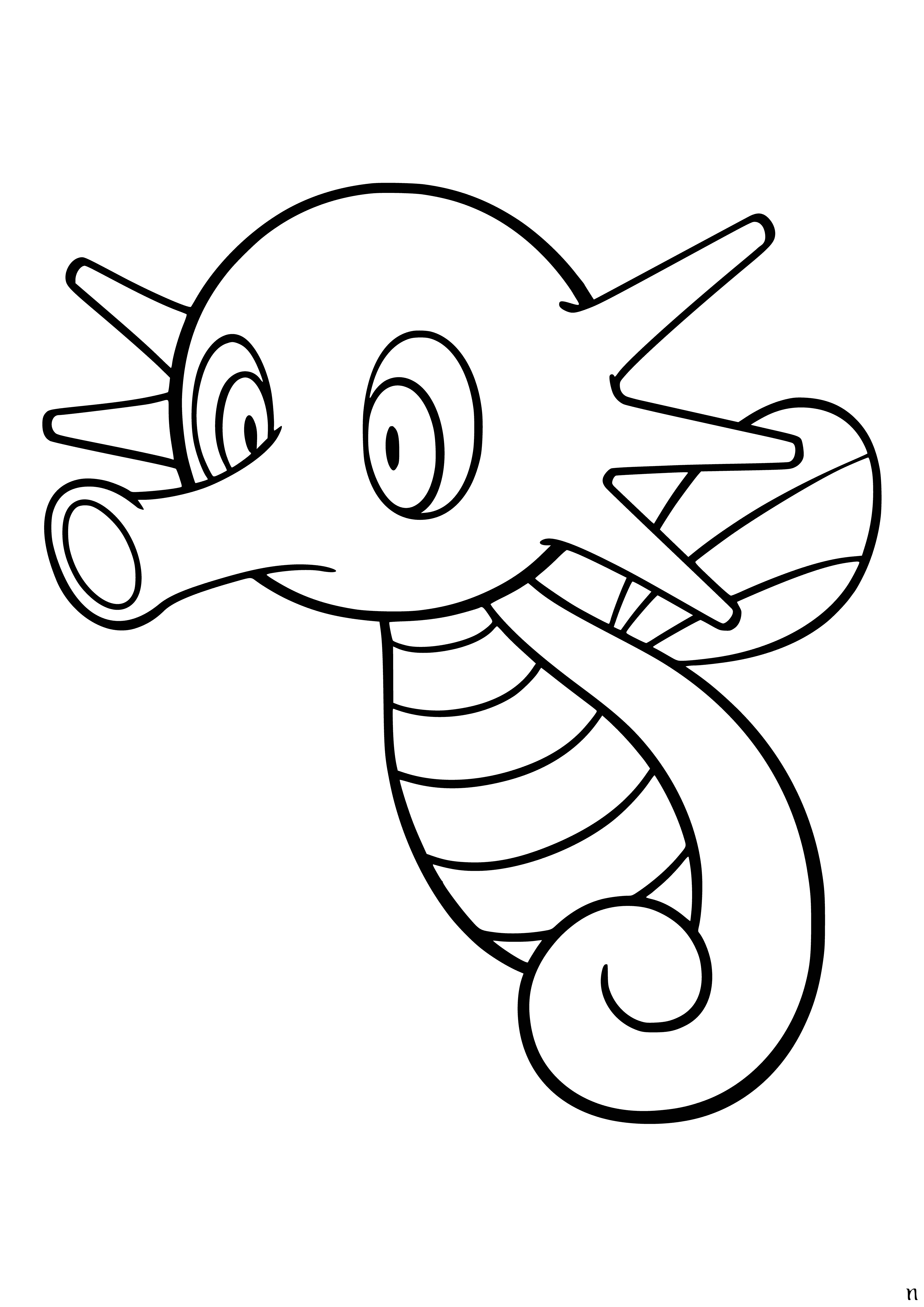 coloring page: Horsey's Pokemon Coloring