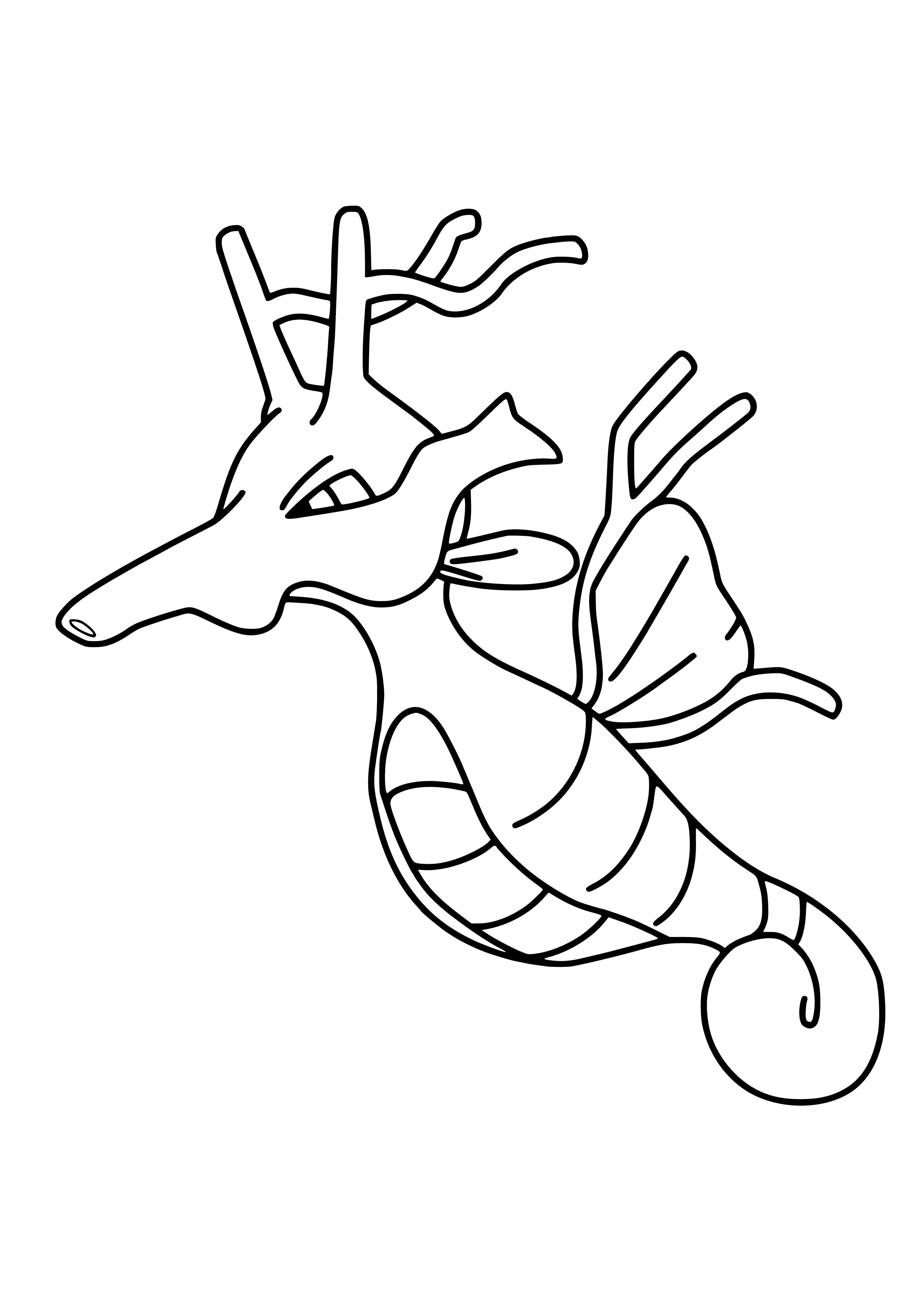 coloring page: Coloring Pokemon Kingdra