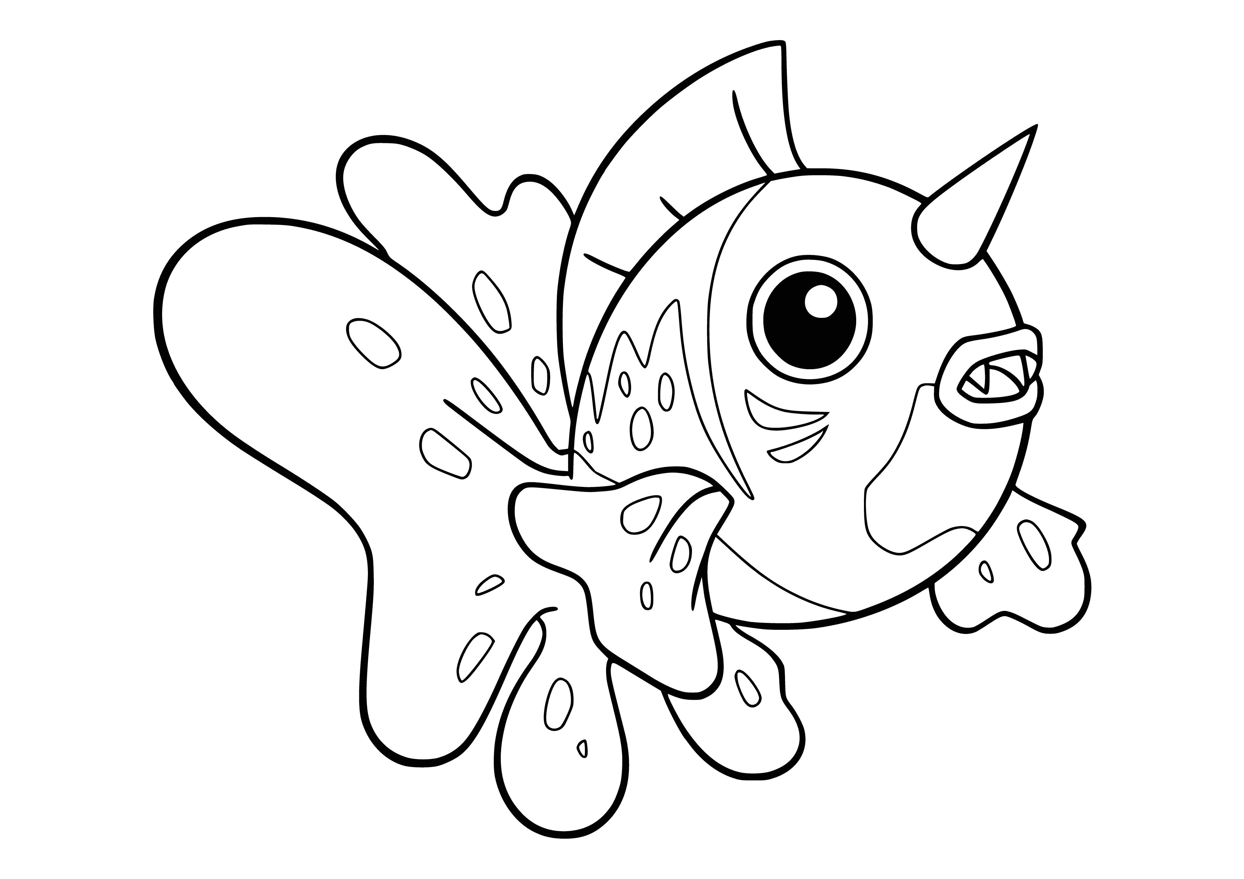 coloring page: Coloring Pokémon Siking