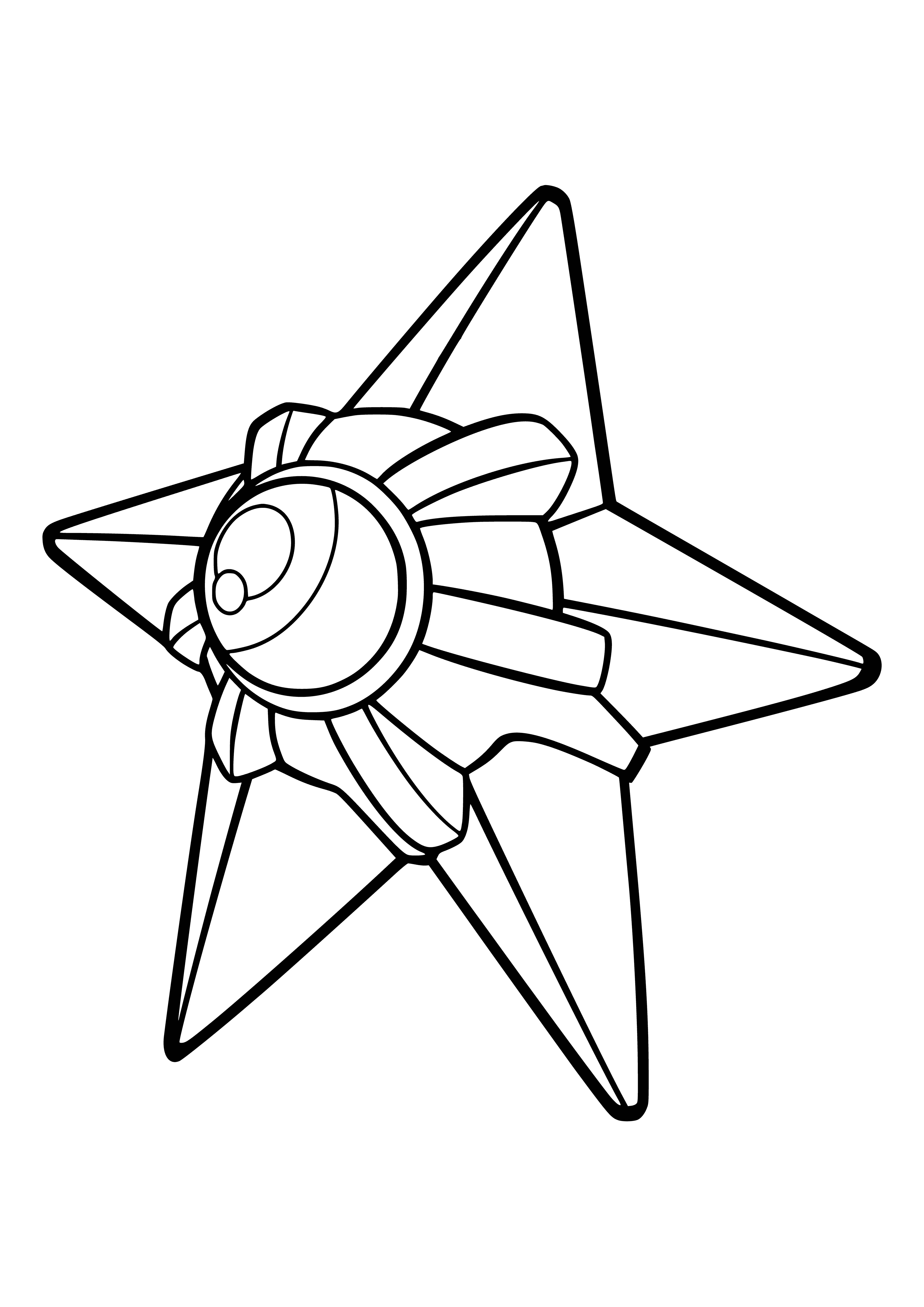 coloring page: Drawing by Pokemon Starew for coloring