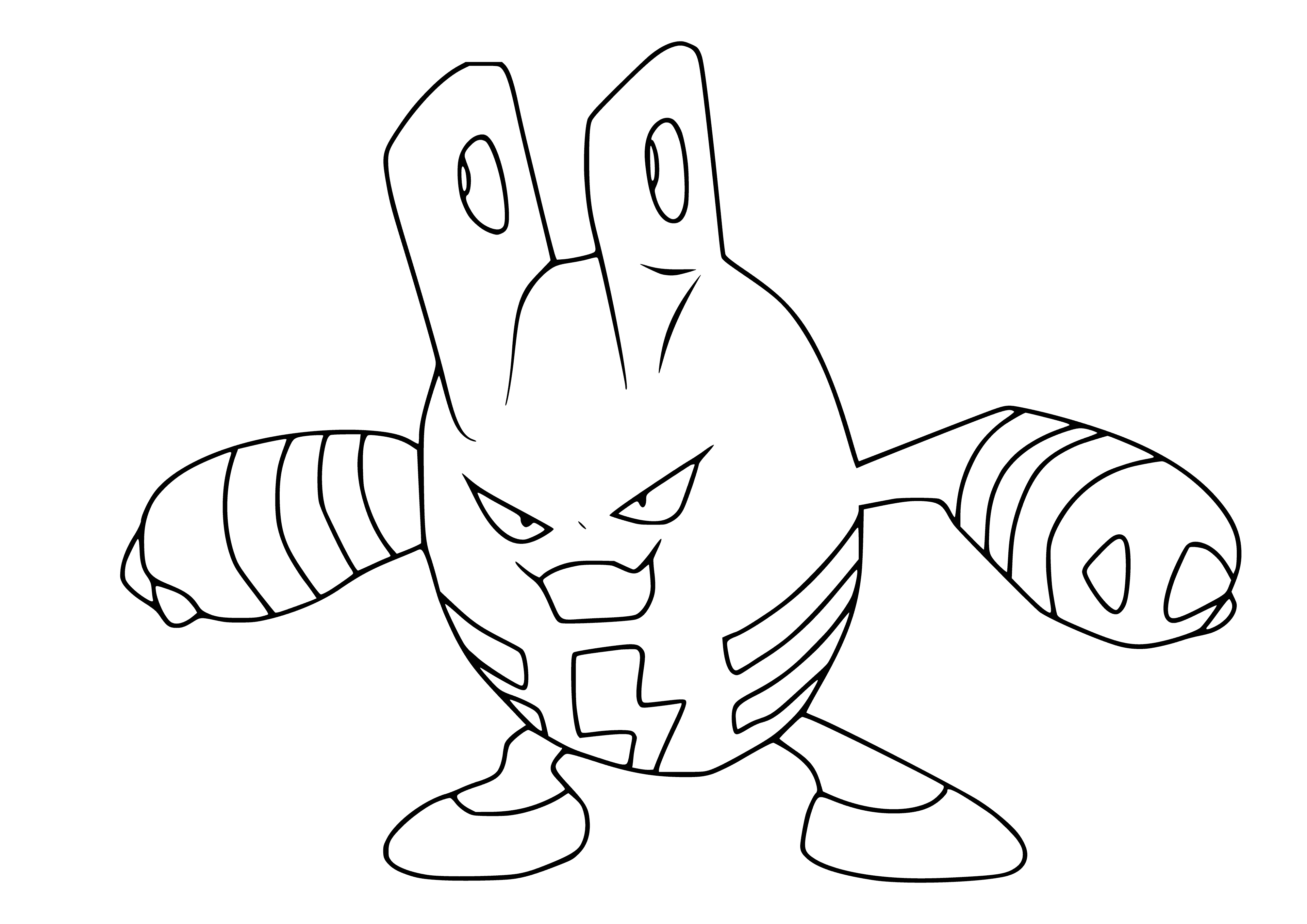 coloring page: Coloring Pokemon Elekid for Children