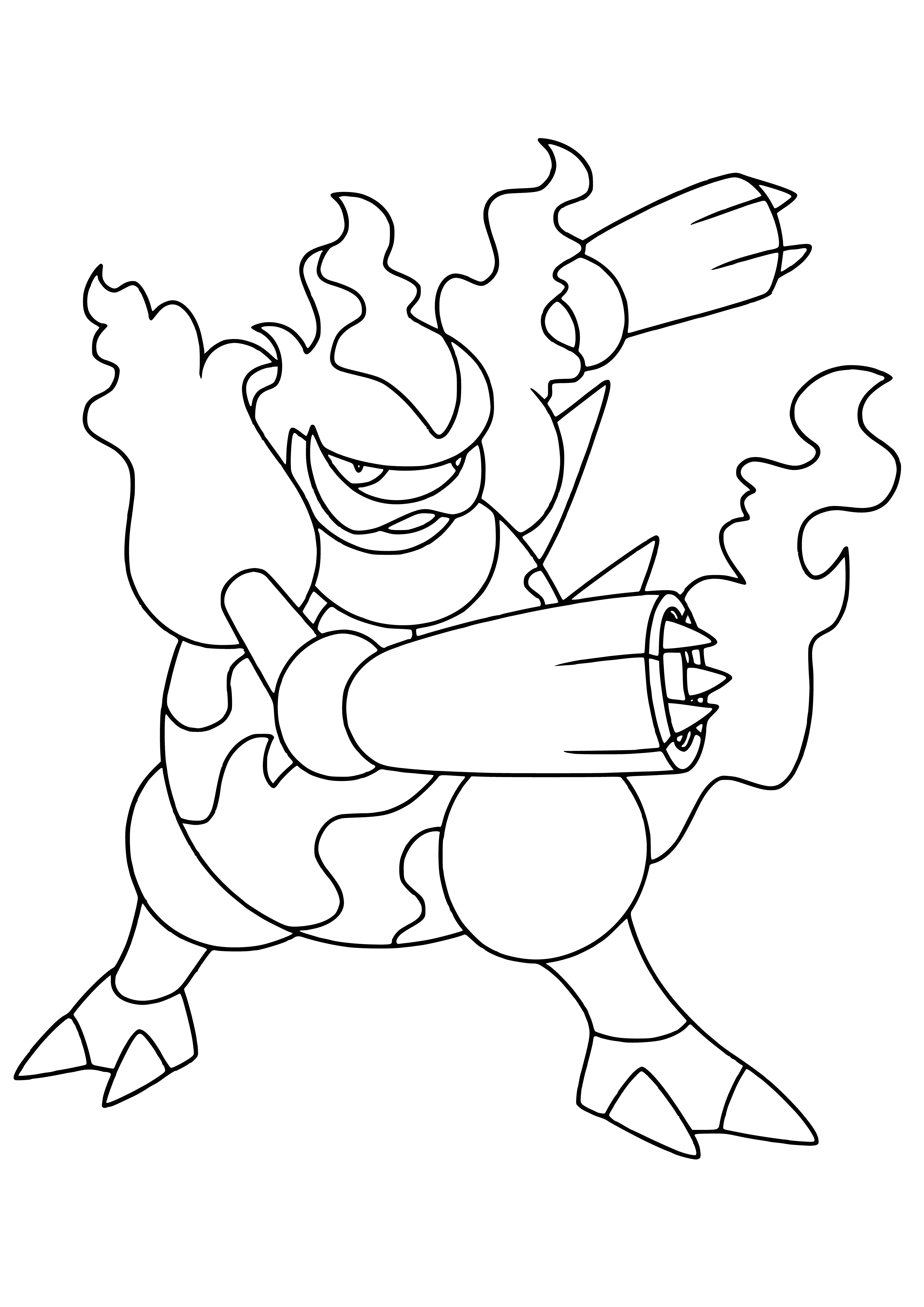 coloring page: Coloring Pokemon Magmortar