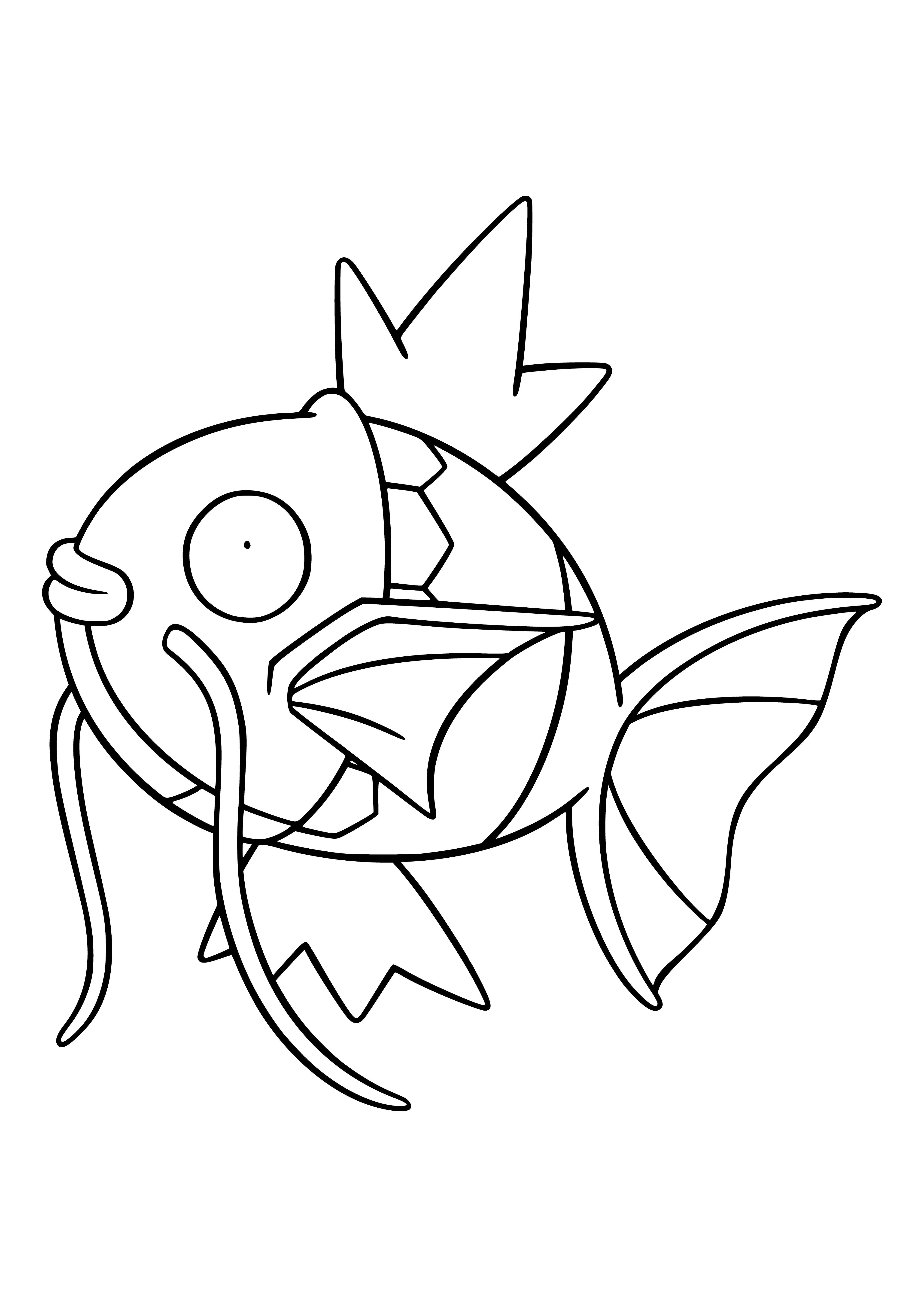 coloring page: Drawing by Pokemon Magicarp for coloring