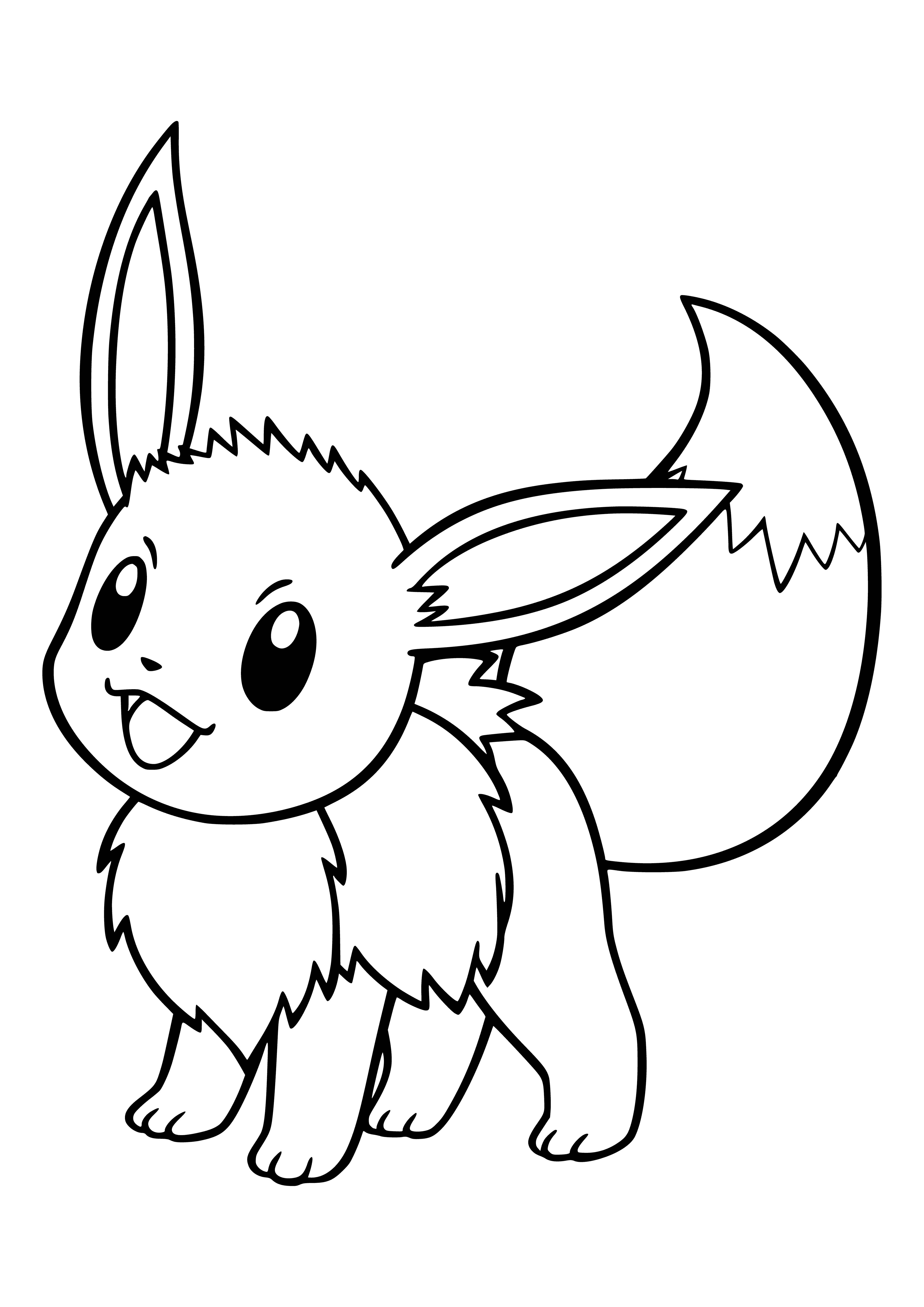 coloring page: Coloring Pokemon Evey