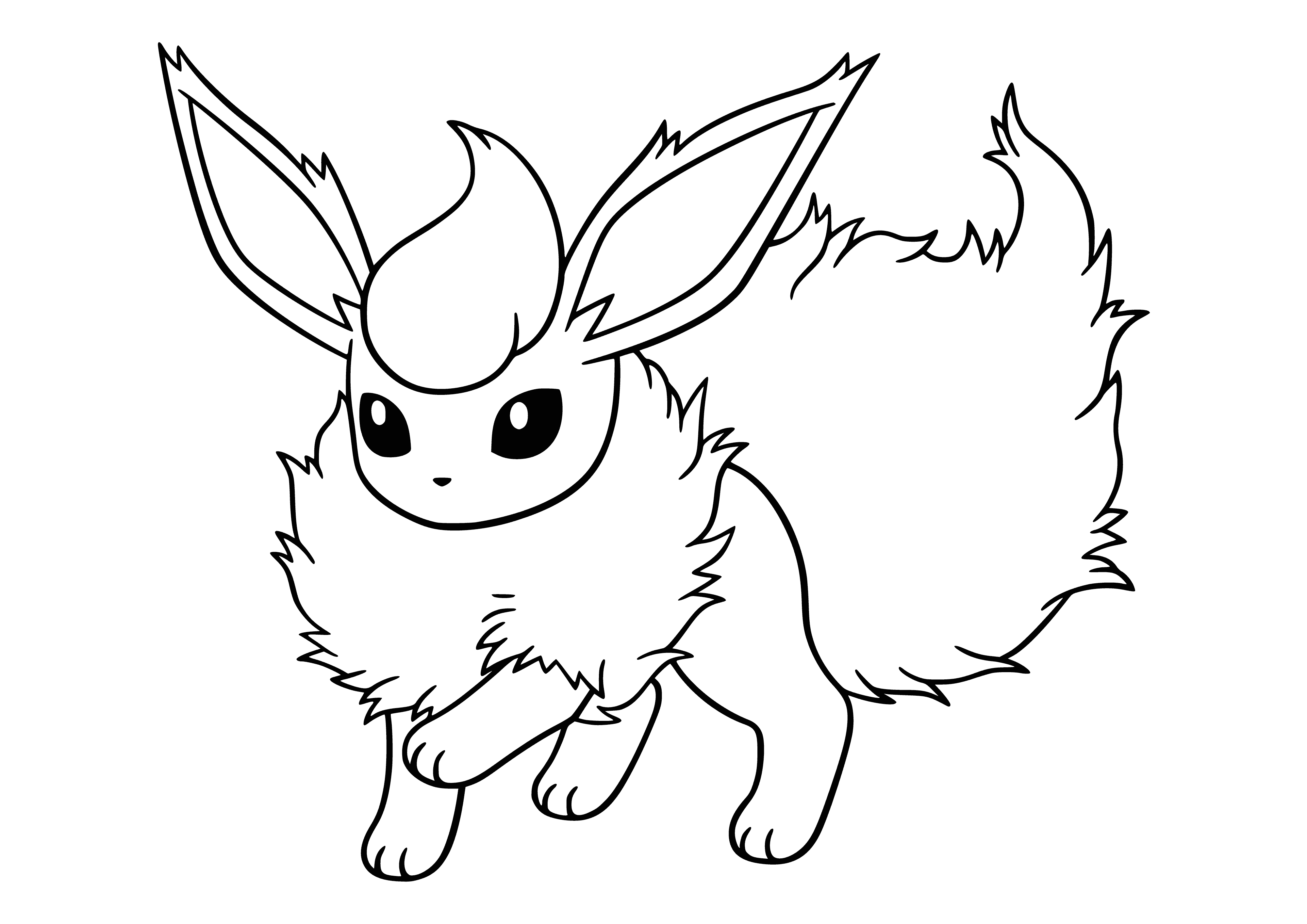 coloring page: Coloring Pokemon Flareon