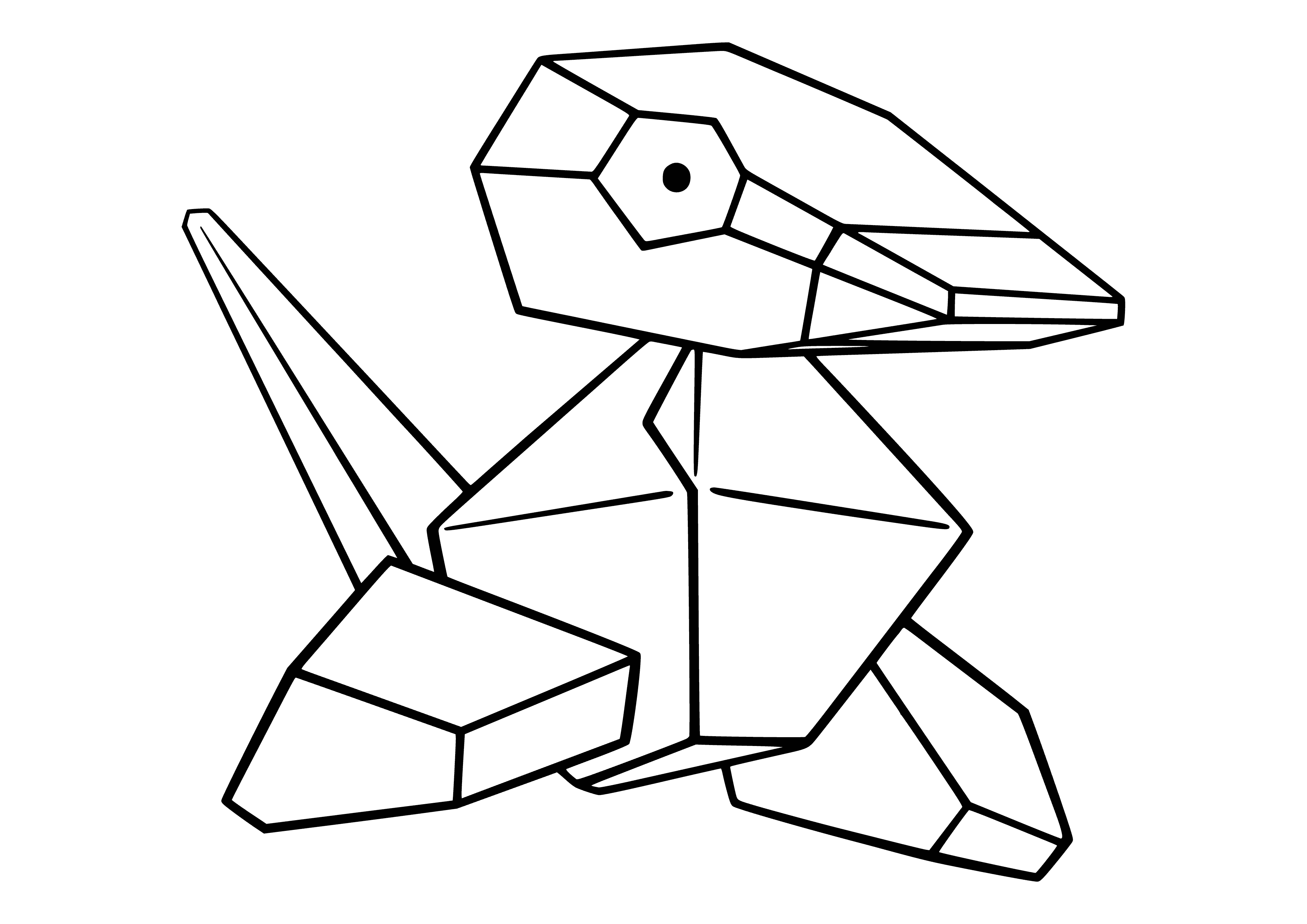 coloring page: Coloring Pokémon Porigon