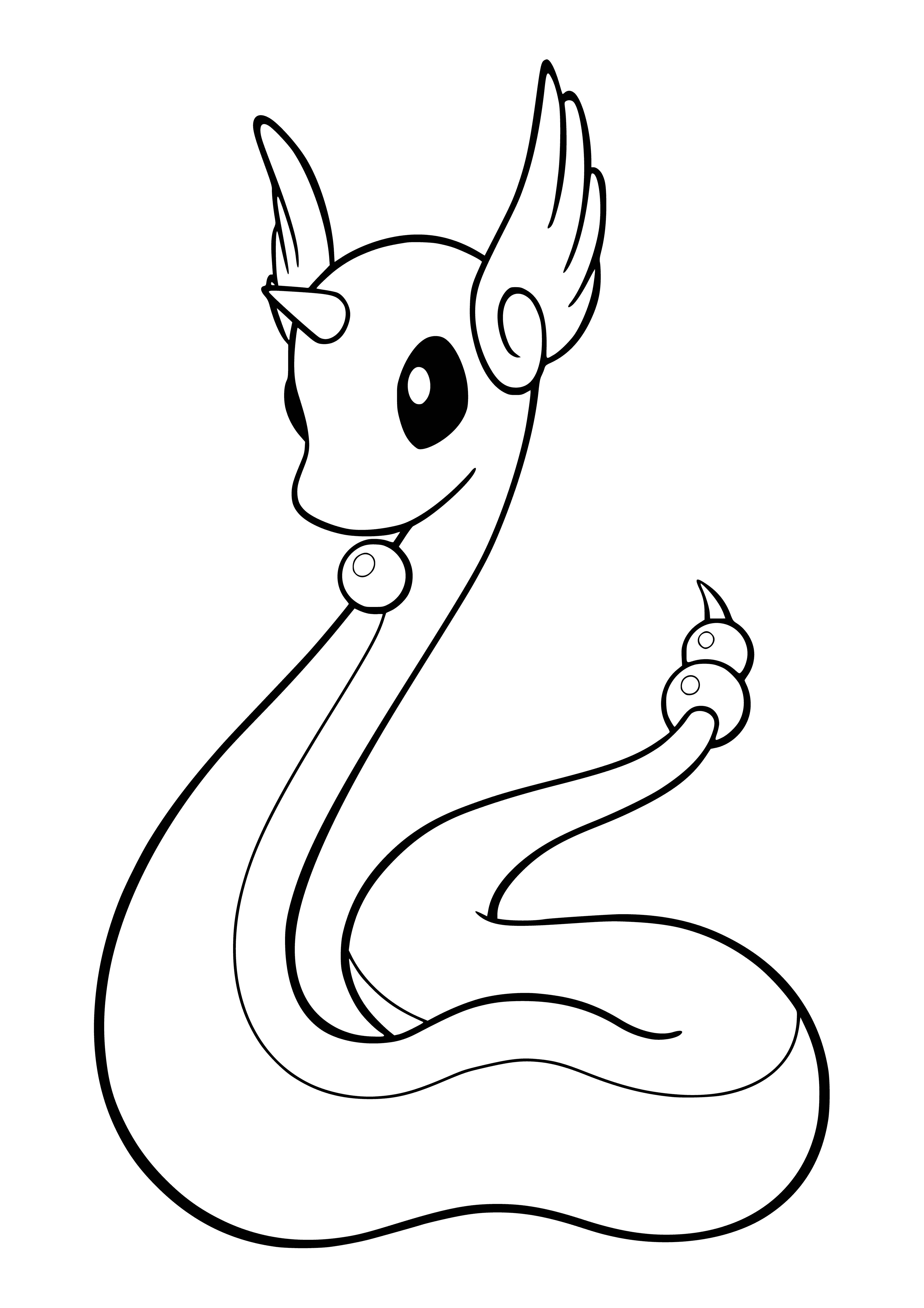 coloring page: Coloring Pokemon Dragonair