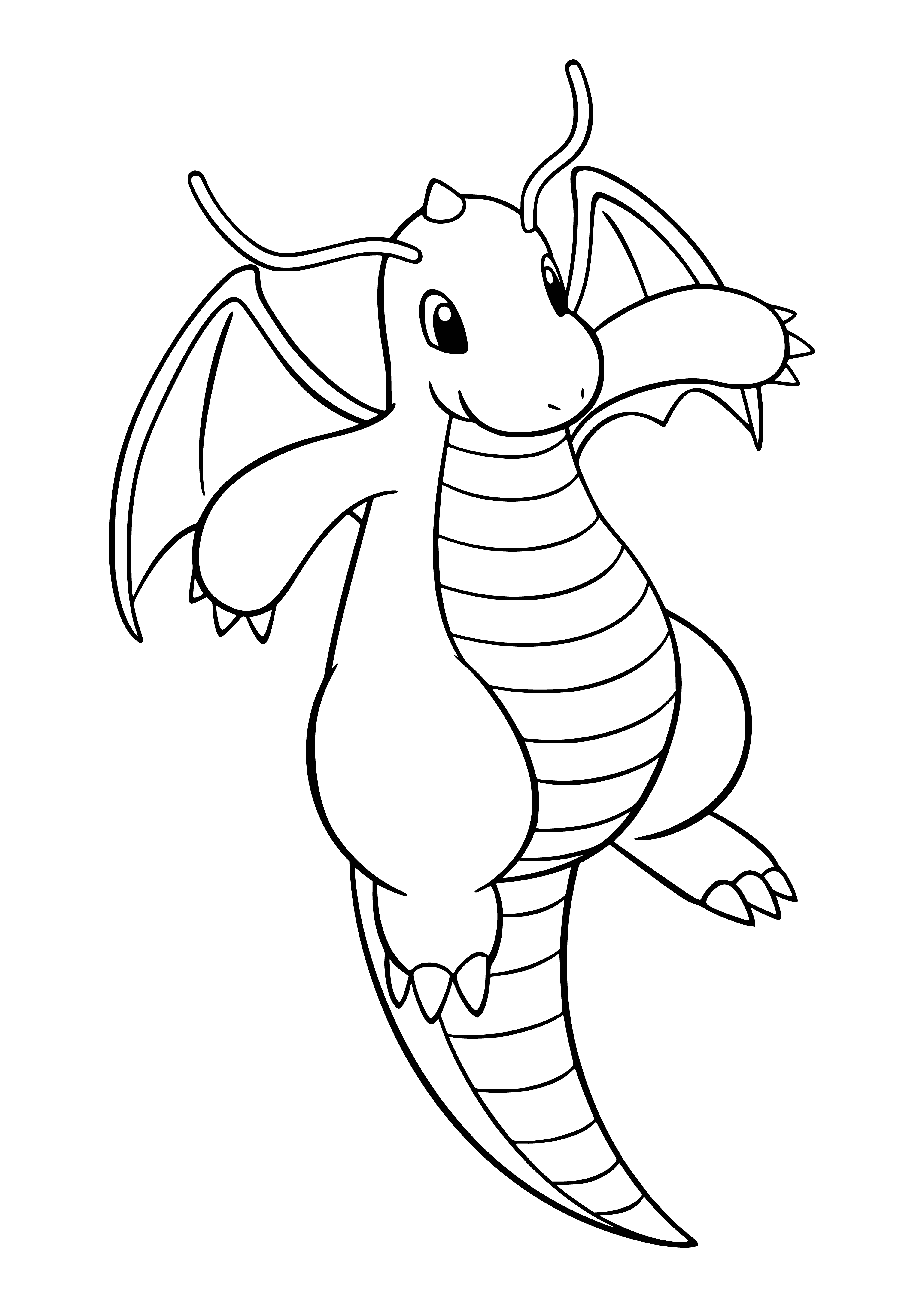 coloring page: Pokemon Dragonnight Coloring