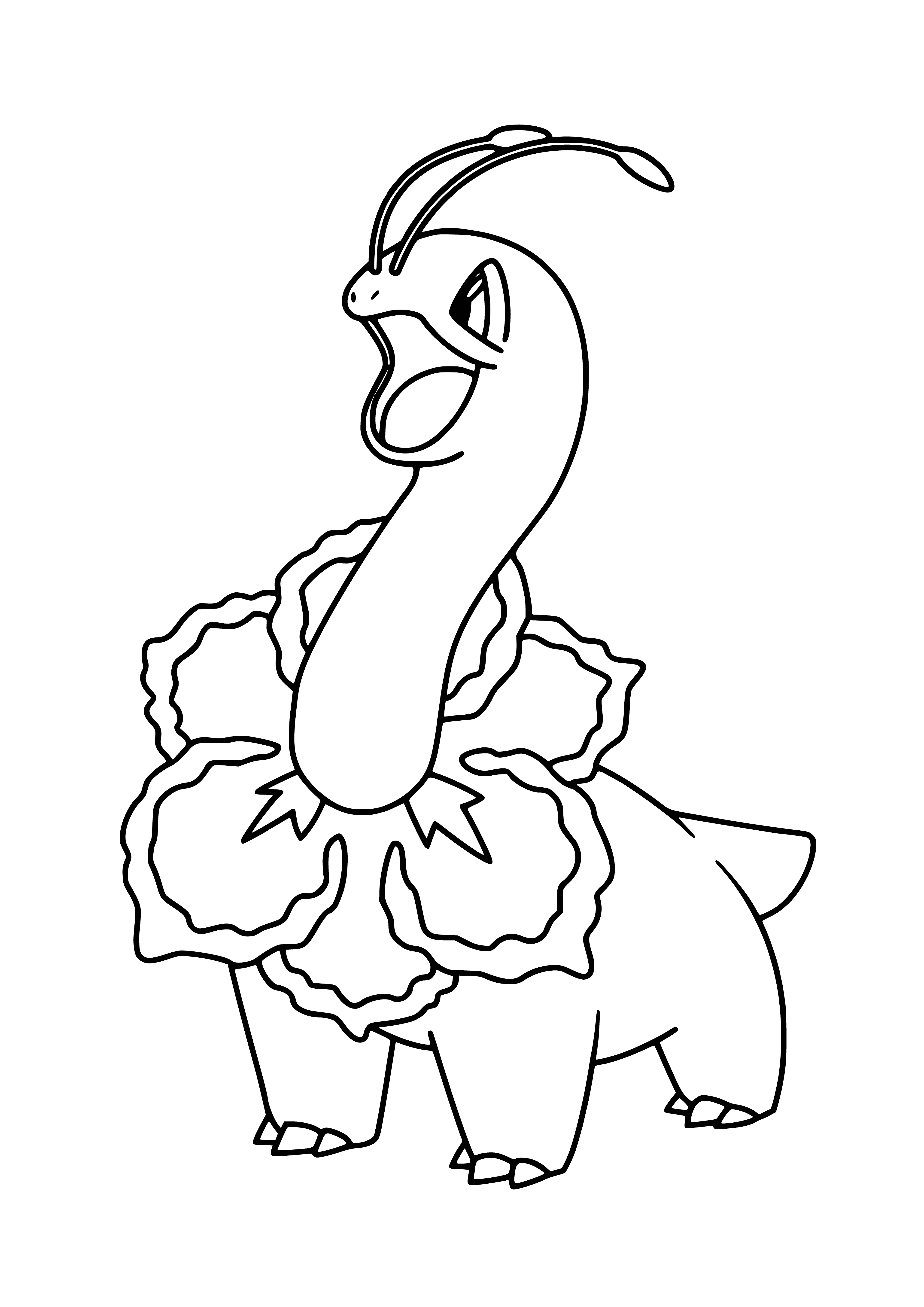 coloring page: Pokemon Meganium for coloring