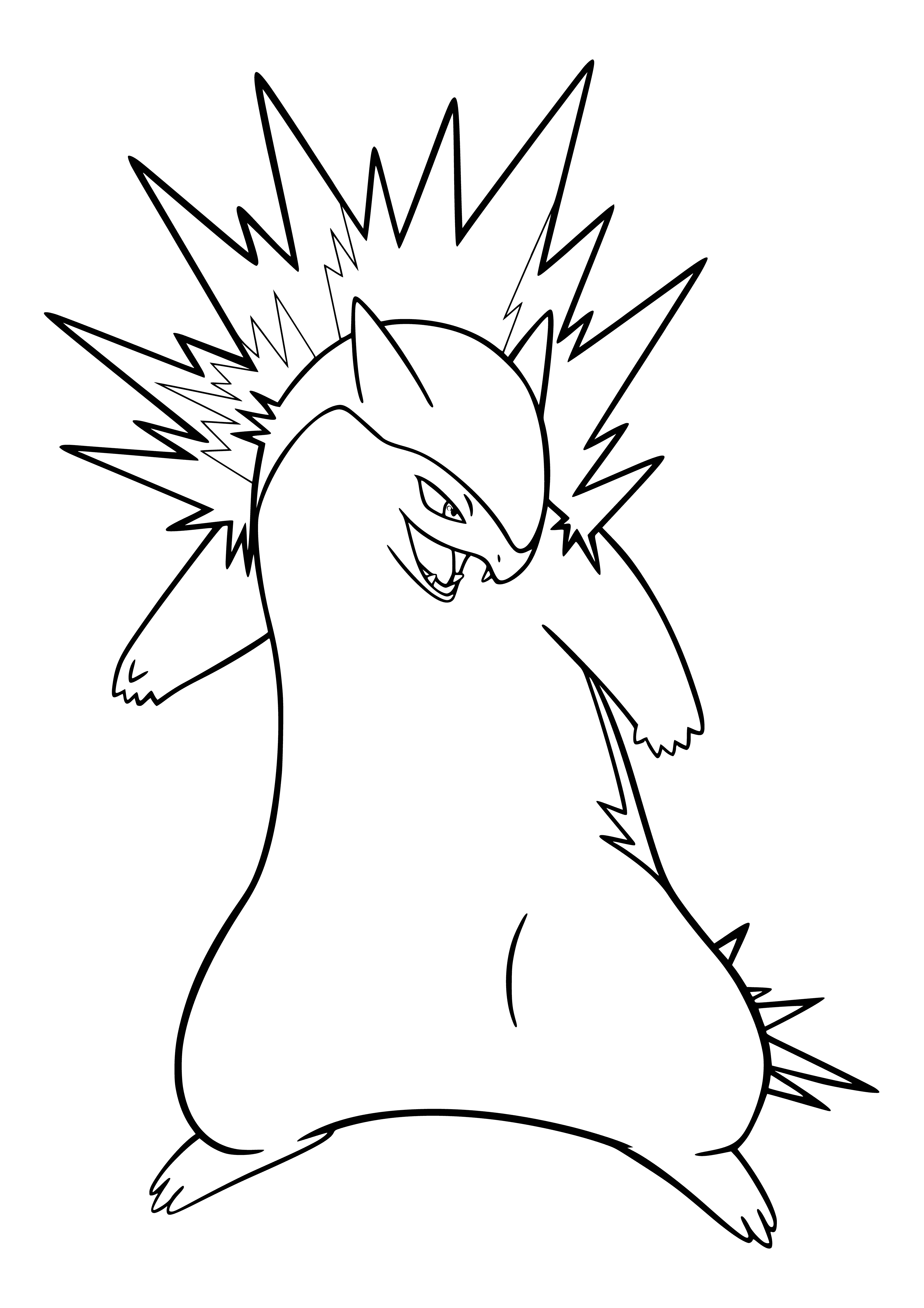 coloring page: Coloring Pokemon Tyflozh