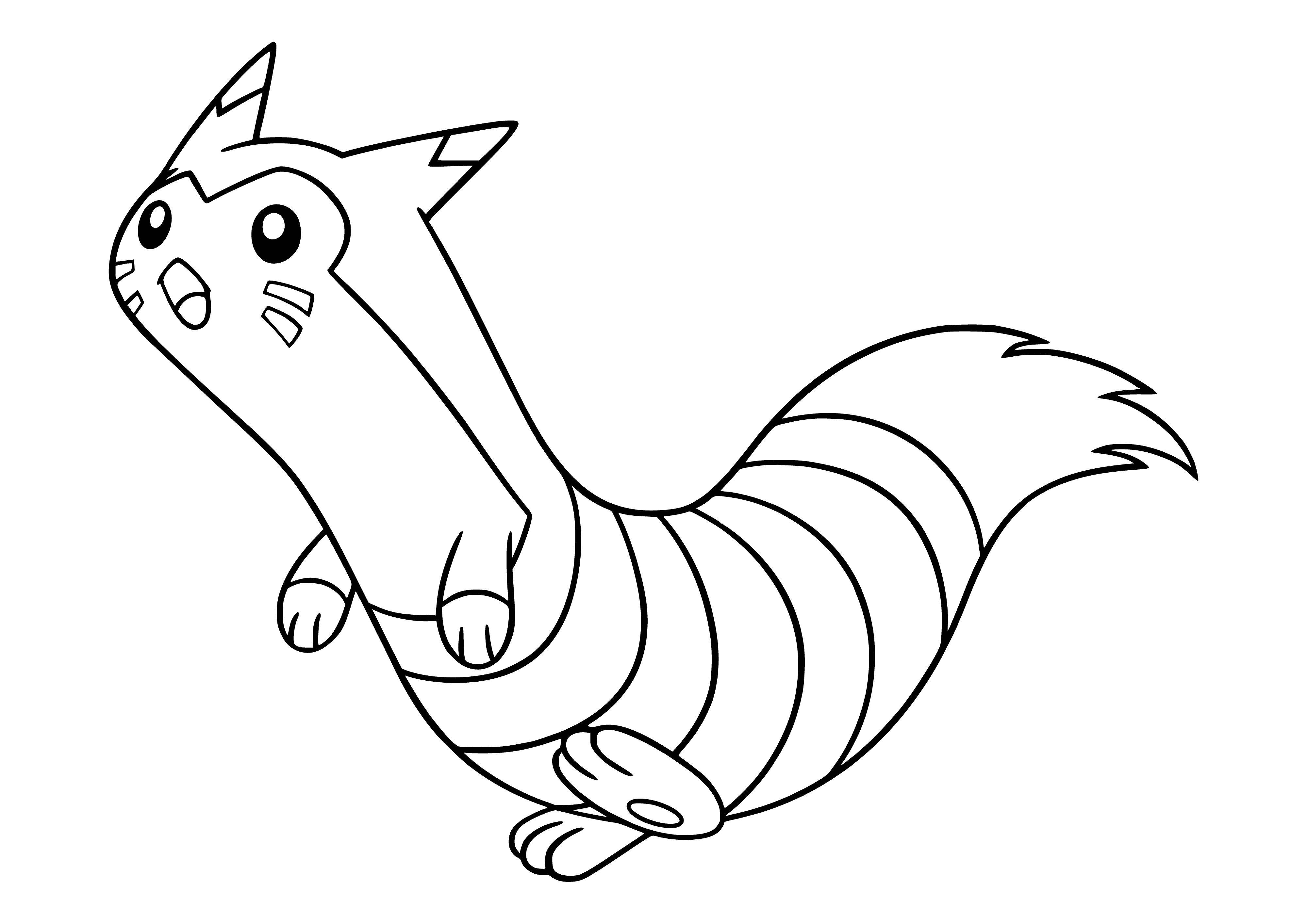 coloring page: Coloring Pokemon Fourret