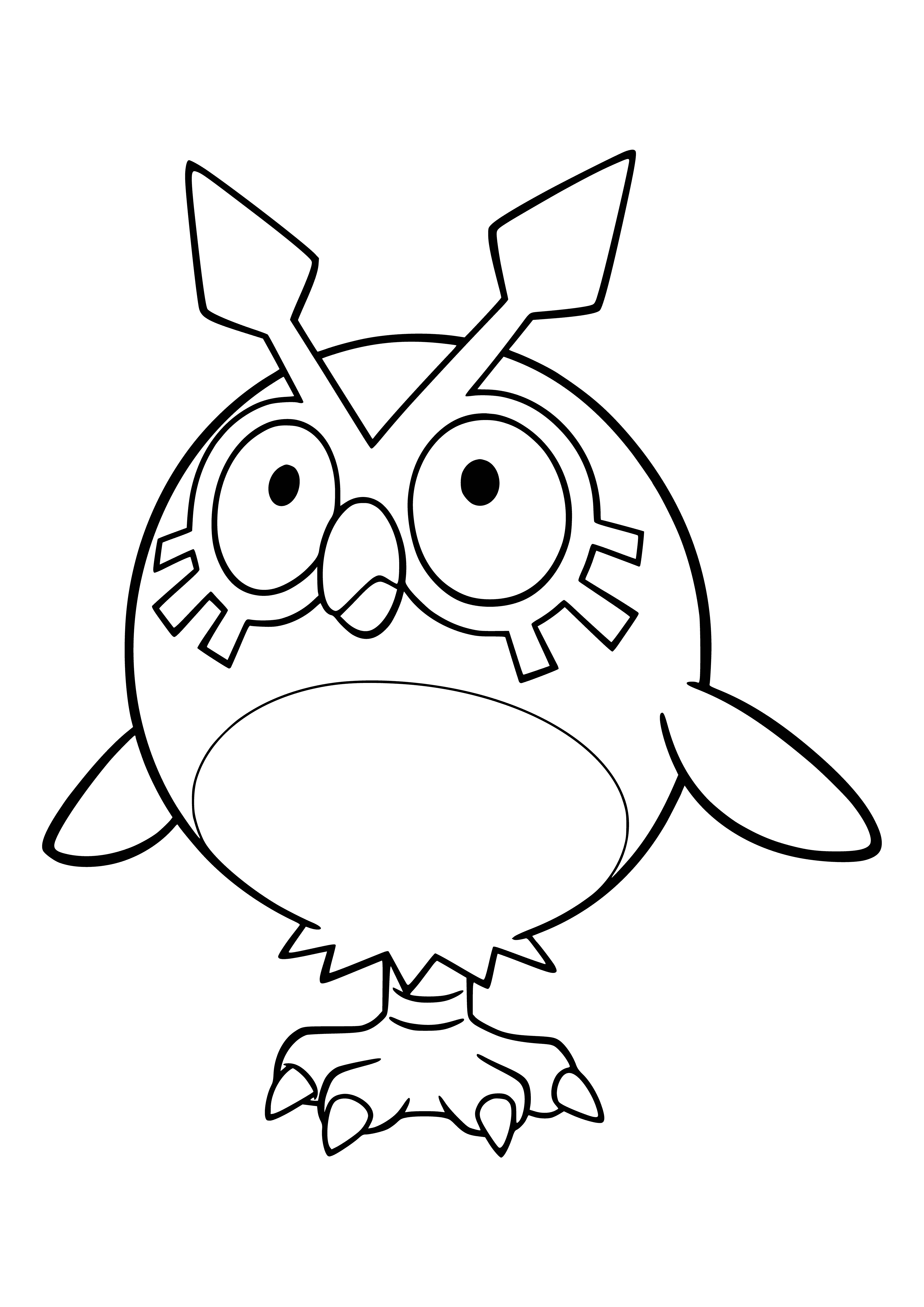 coloring page: Pokémon Huthut for coloring