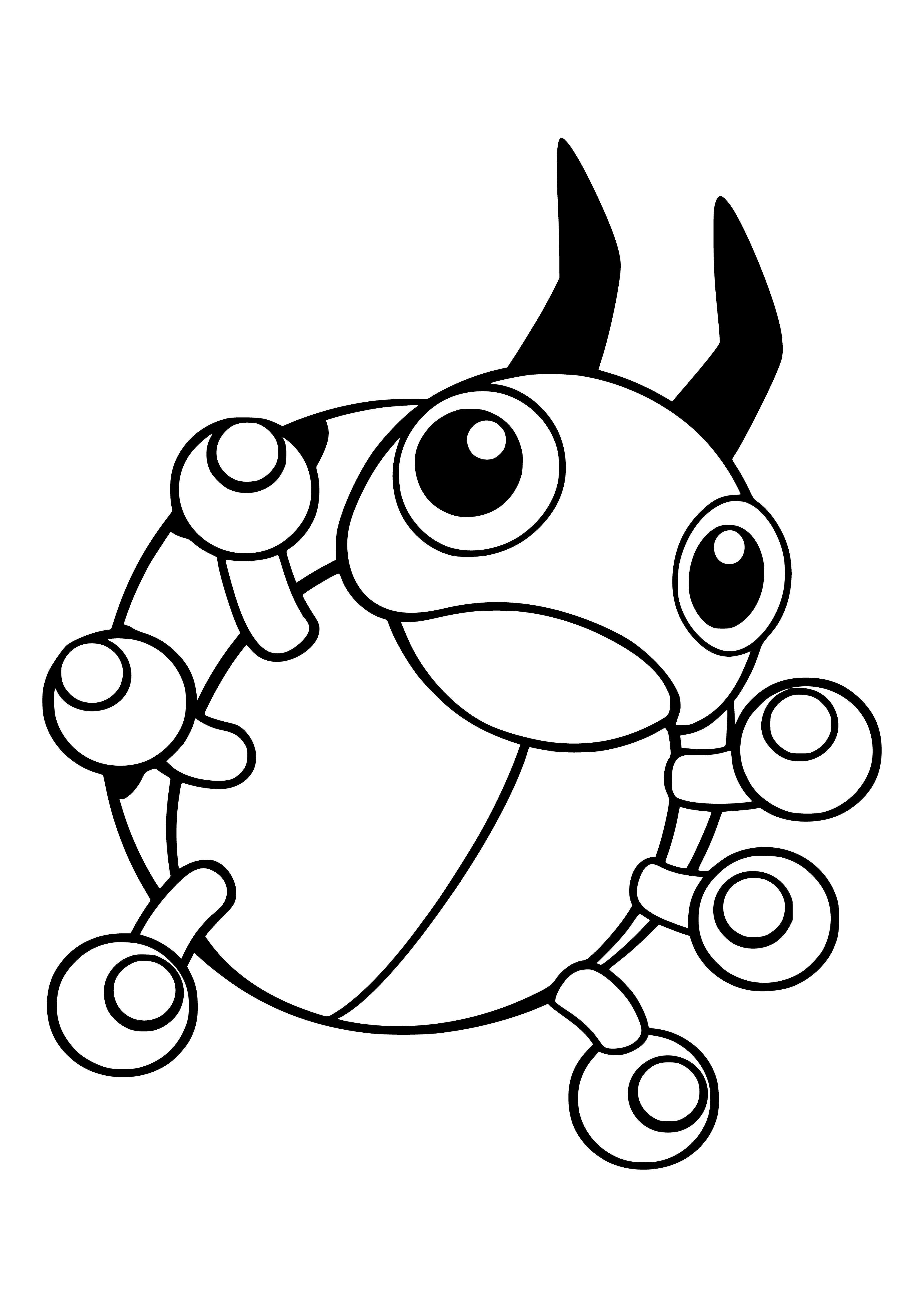 coloring page: Pokemon Ladybe Coloring