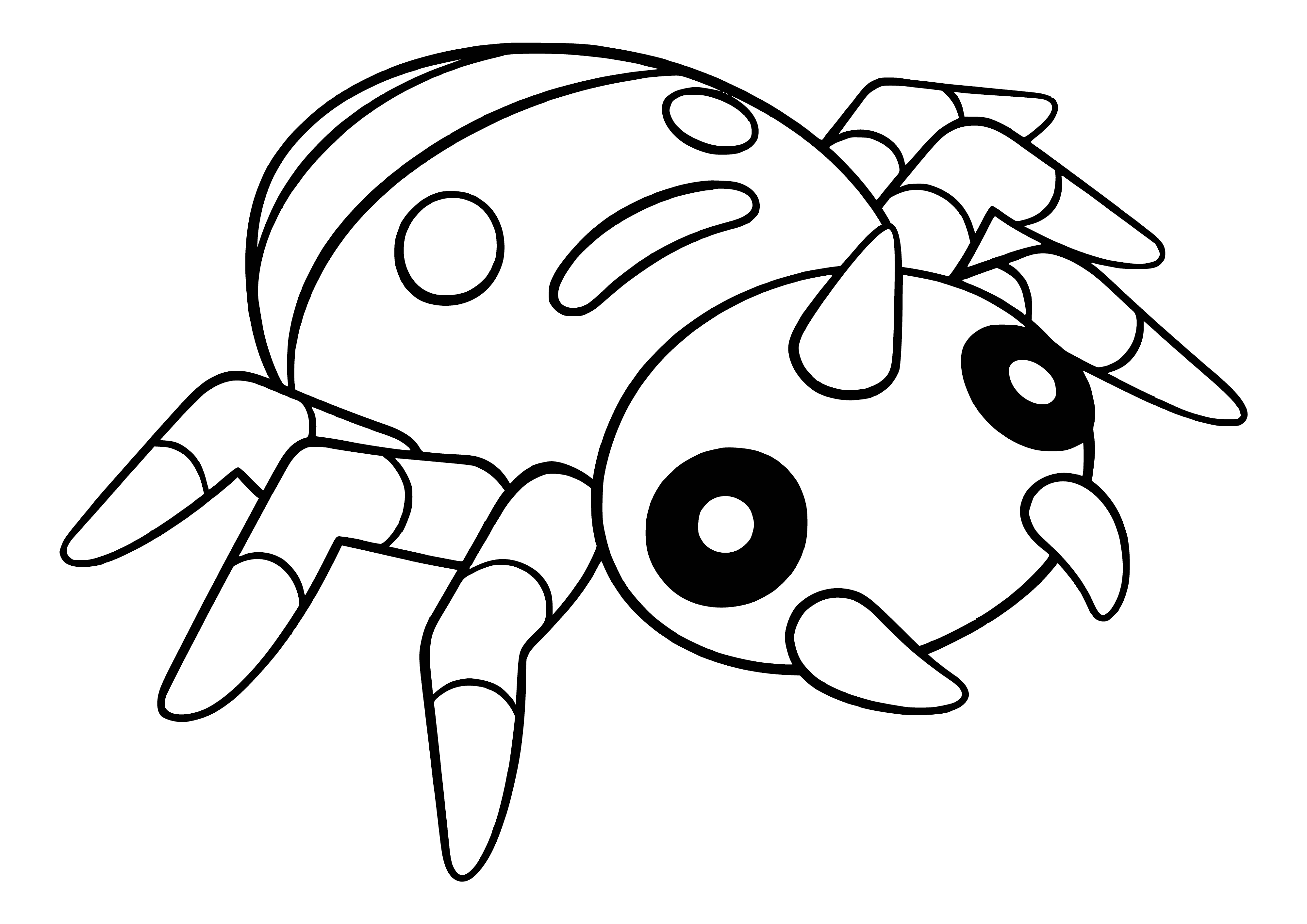 coloring page: Coloring Pokemon Spinarak