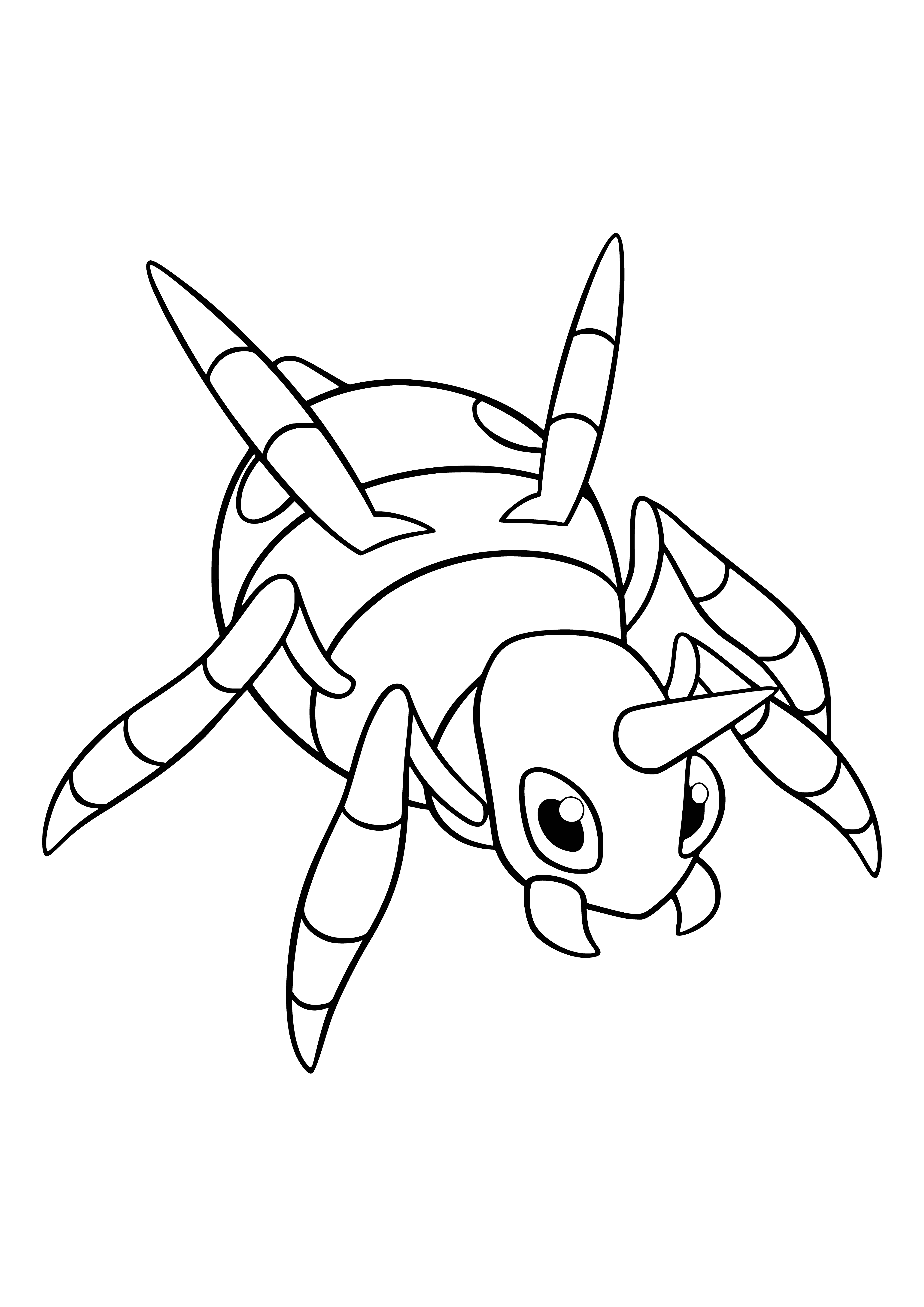 coloring page: Coloring by Pokemon Ariados