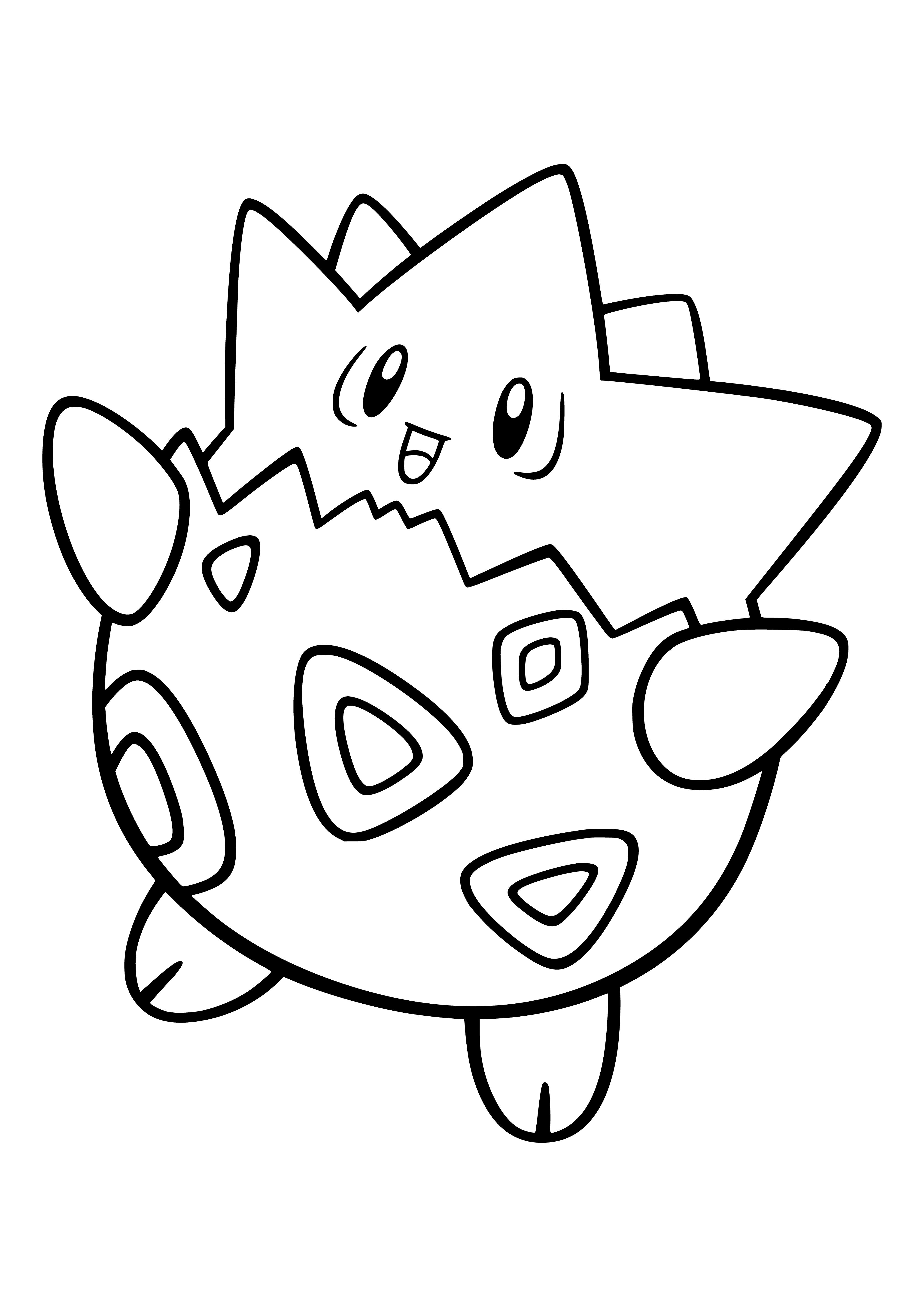 coloring page: Coloring Pokemon Togepi