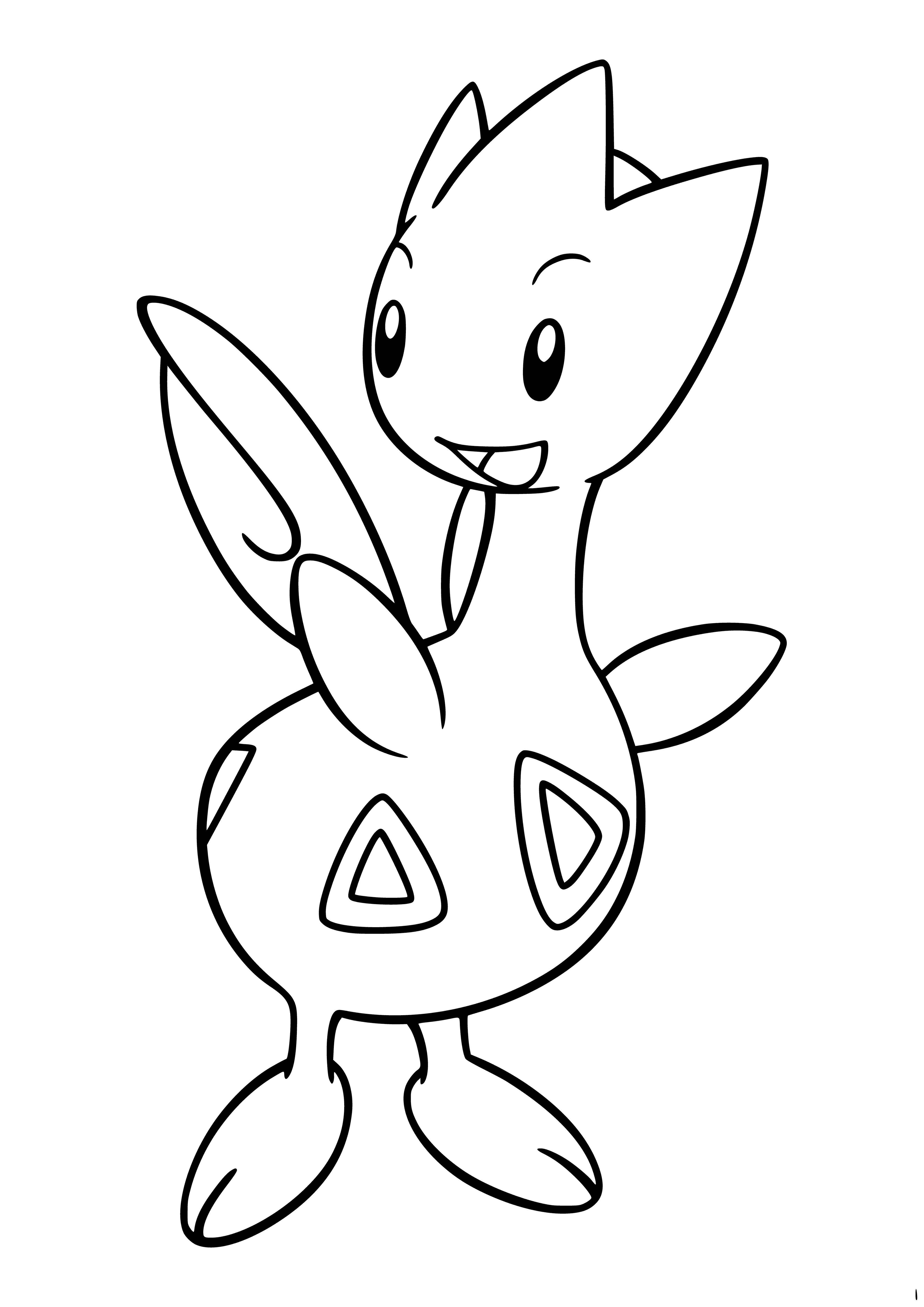 coloring page: Coloring Pokemon Togetic