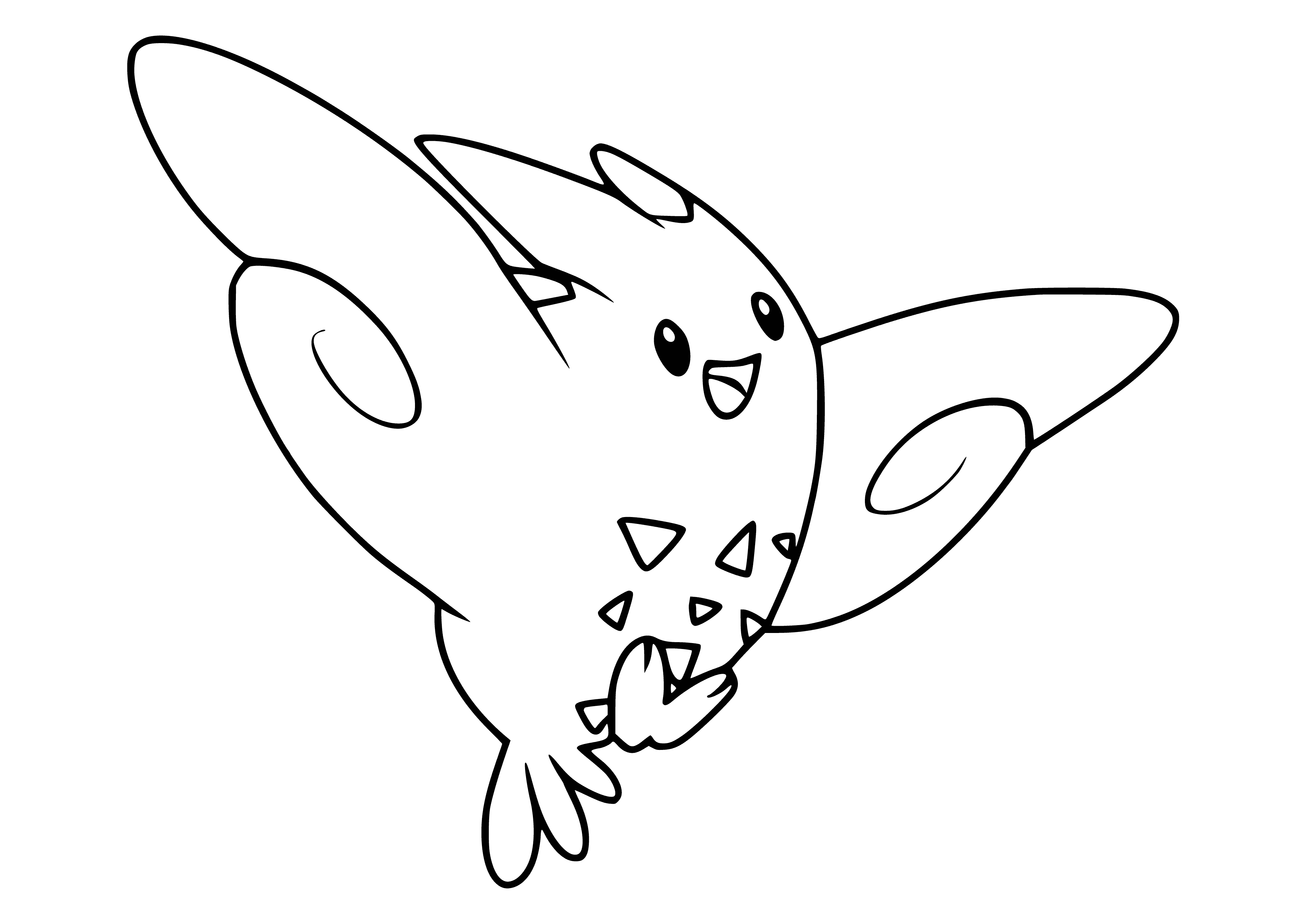 coloring page: Coloring Pokemon - Togekiss