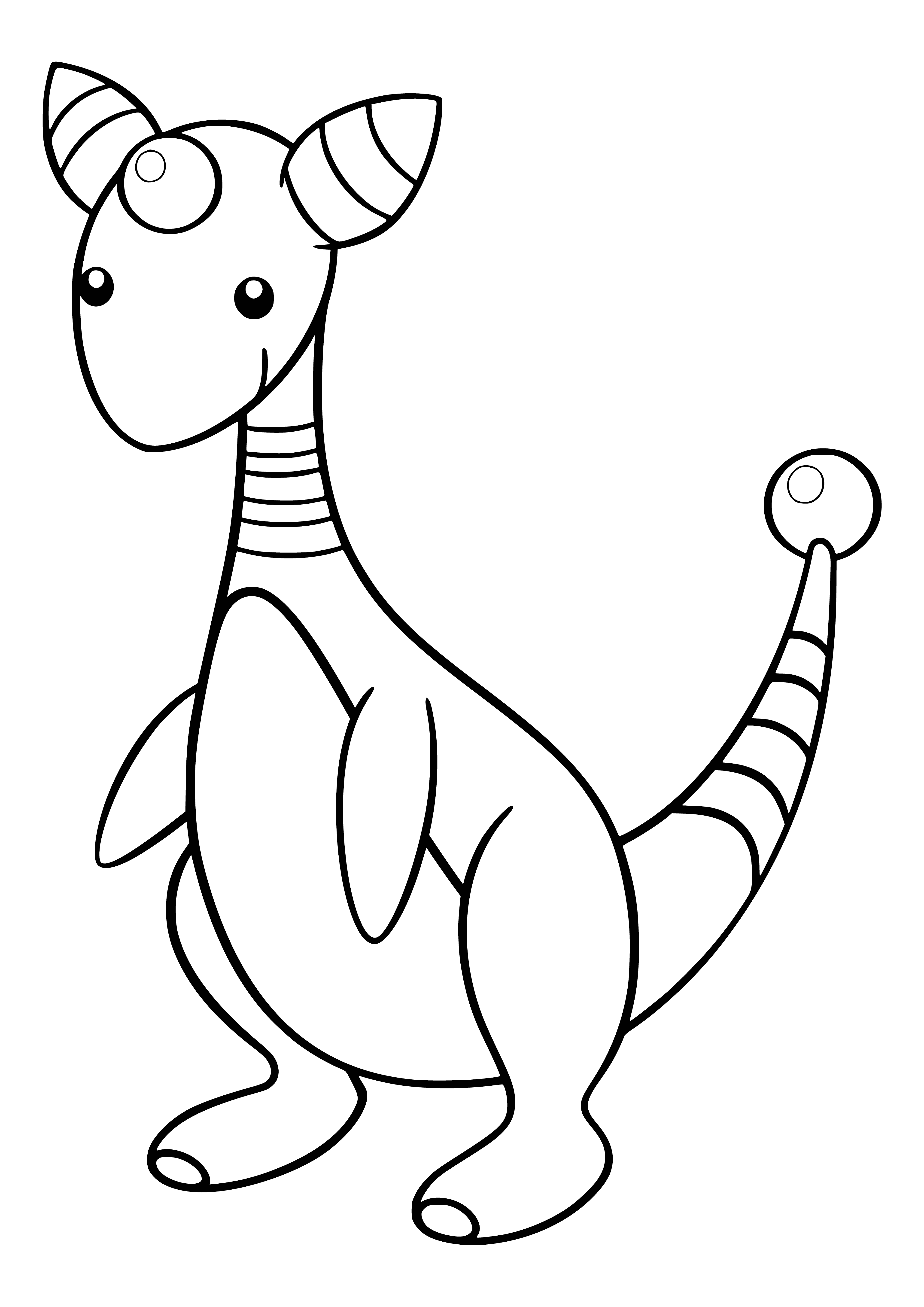 coloring page: Coloring Pokemon Amfaros