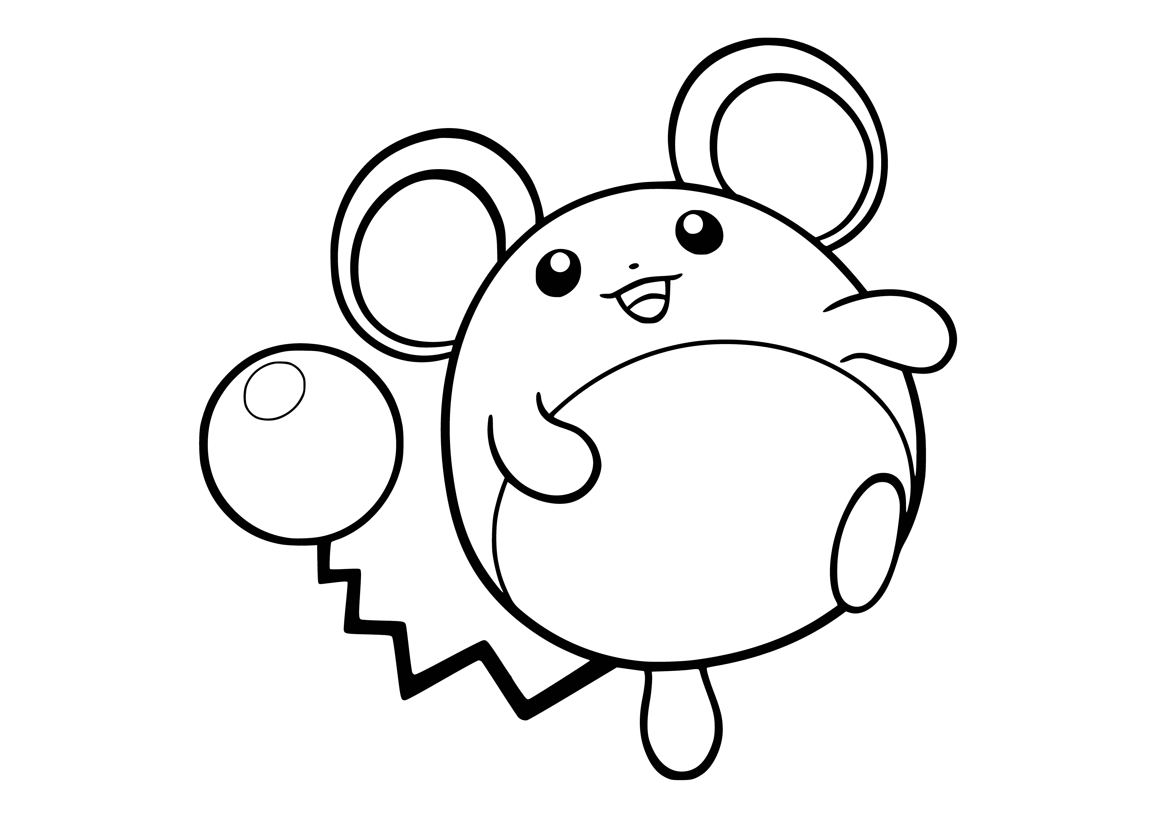 coloring page: Pokemon coloring by Marill