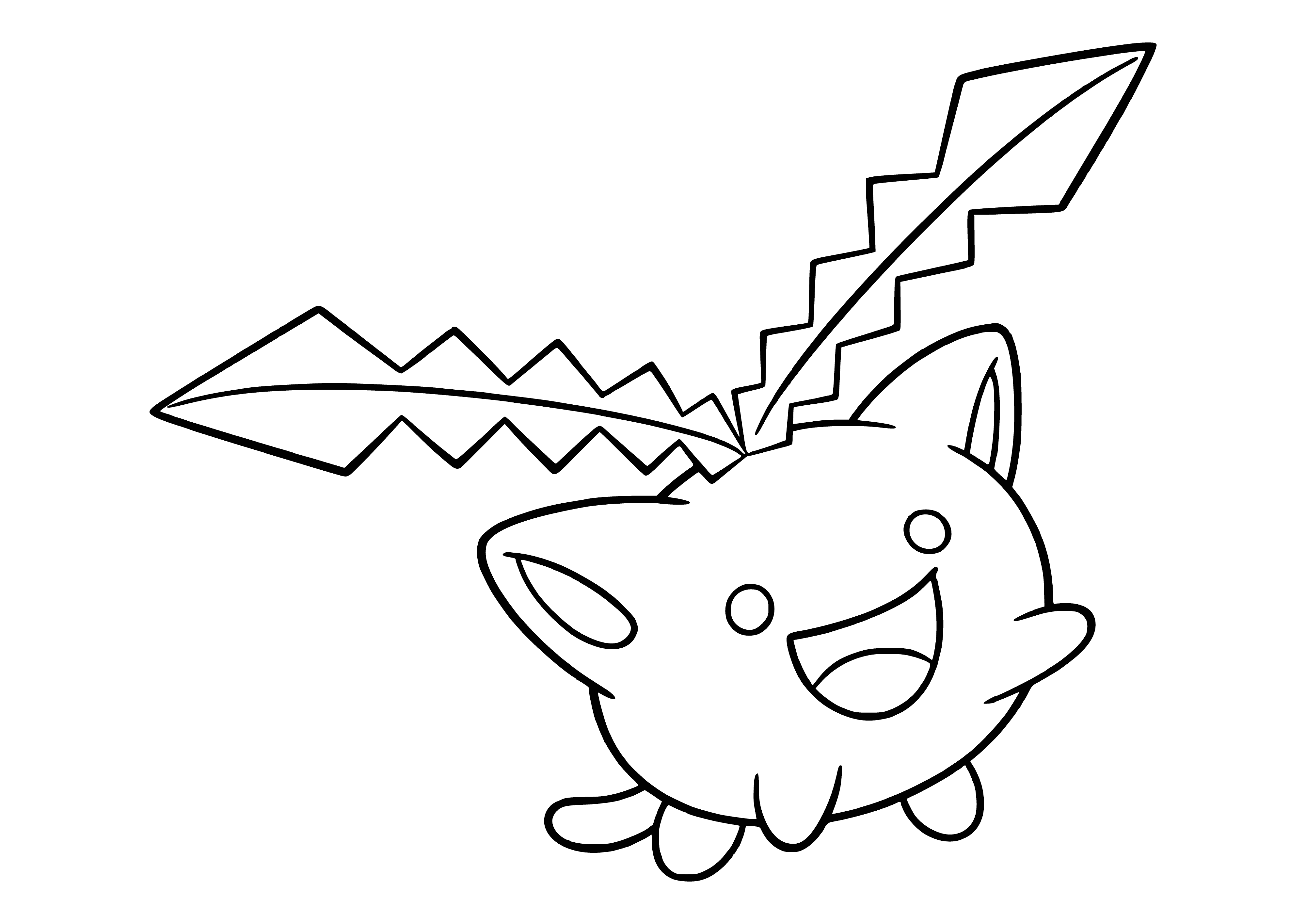 coloring page: Pokemon Hoppip for coloring