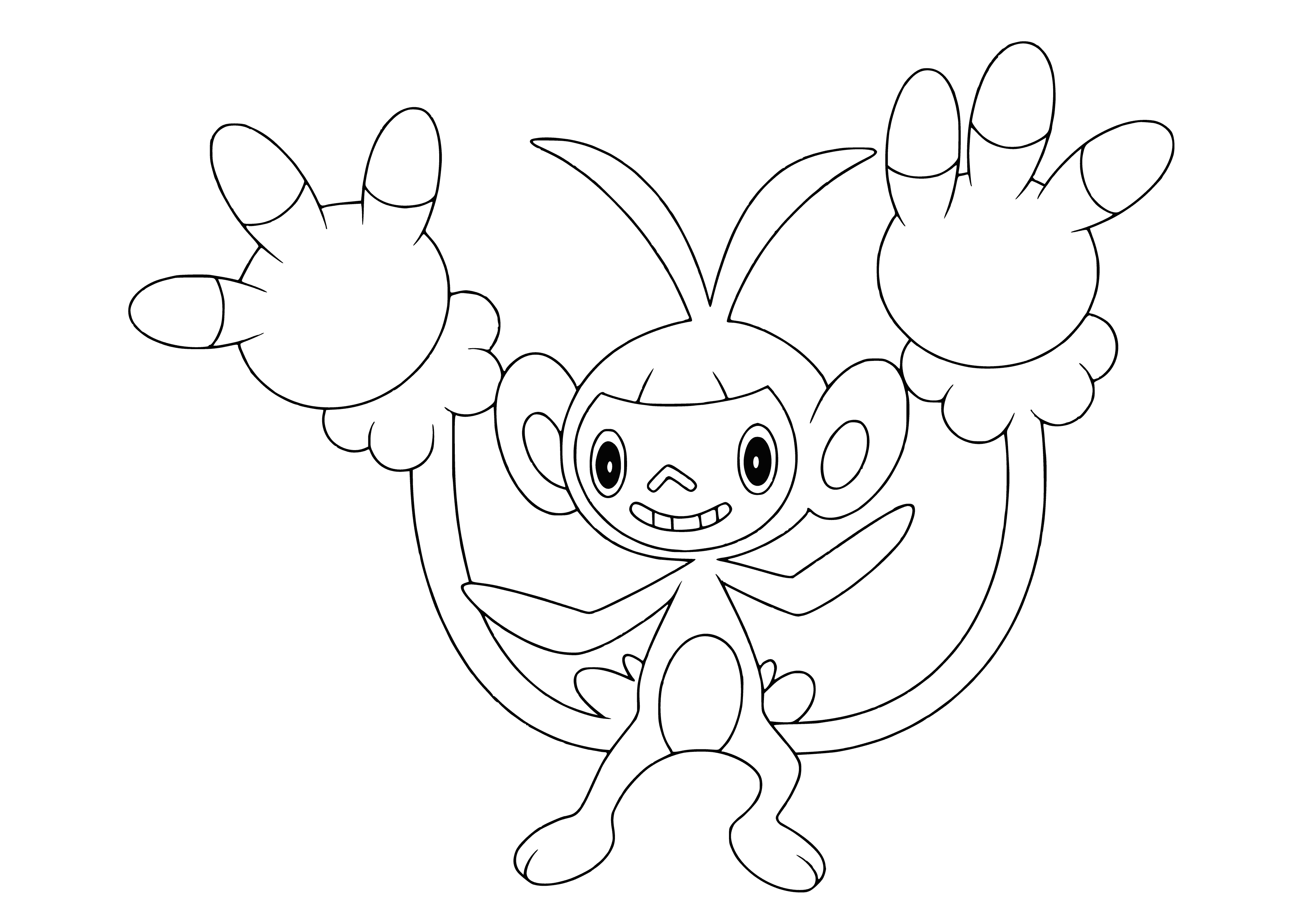 coloring page: Pokemon coloring by Ambipom