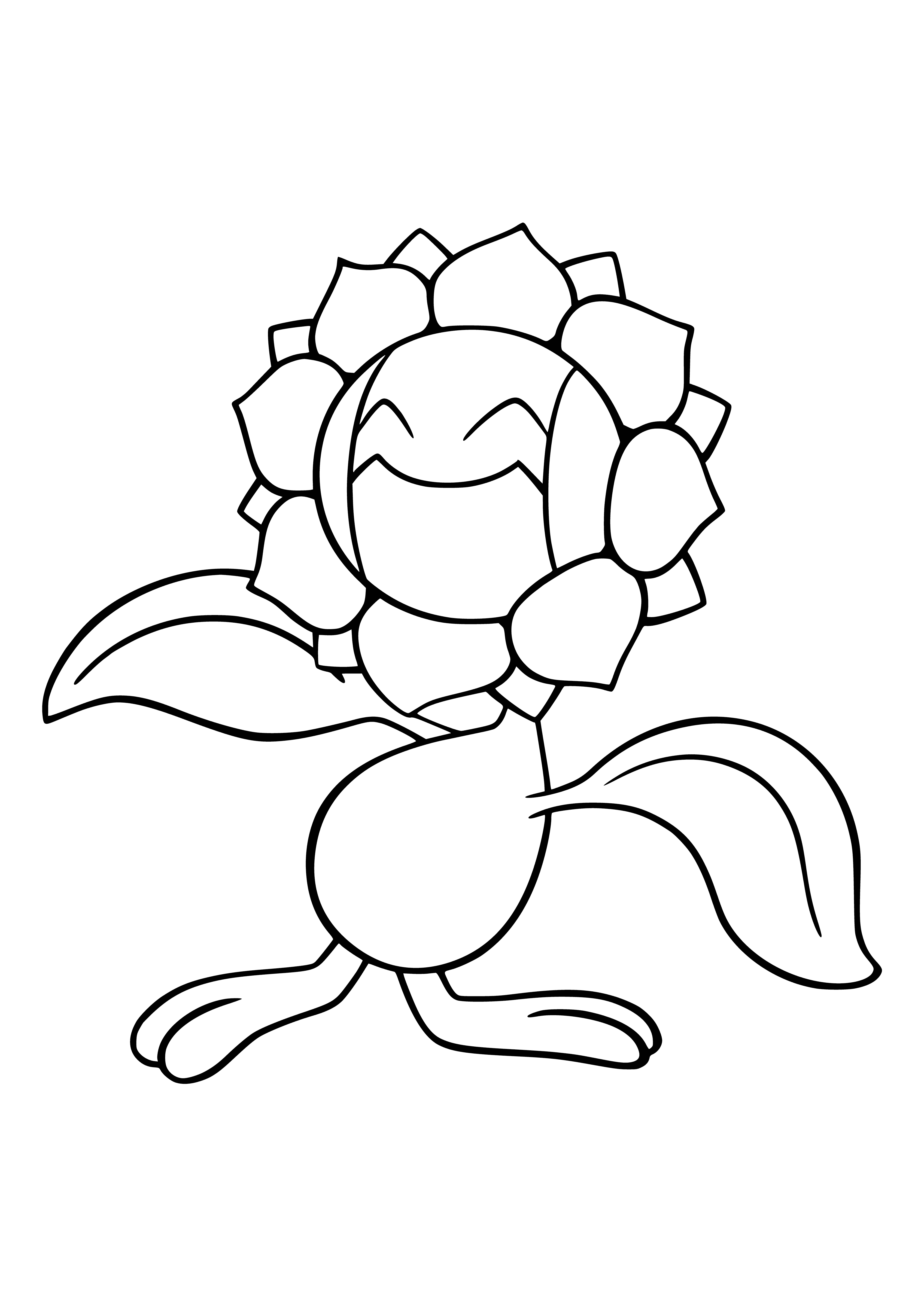 coloring page: Coloring Pokemon Sanflora