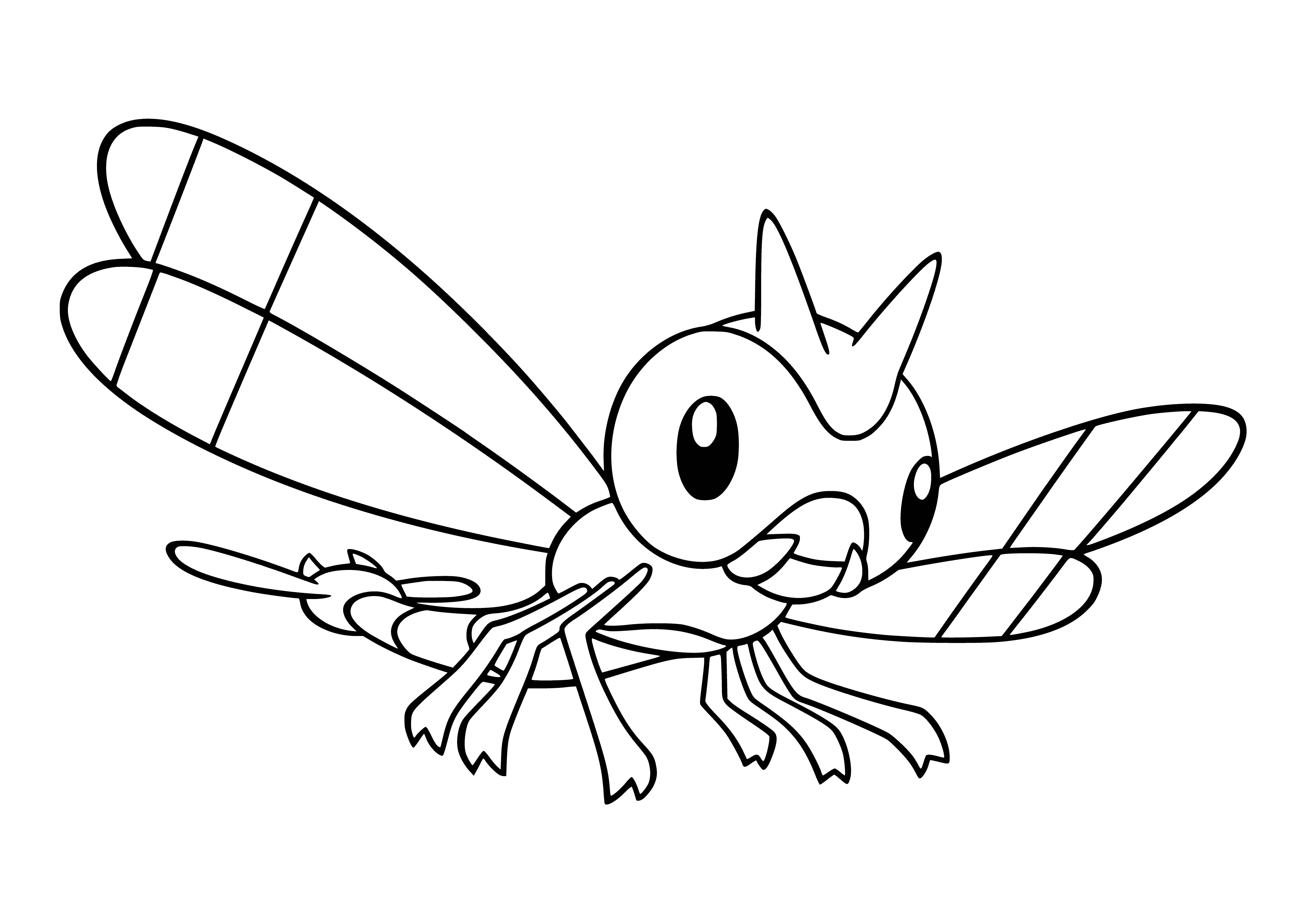 coloring page: Pokemon Yanma Coloring