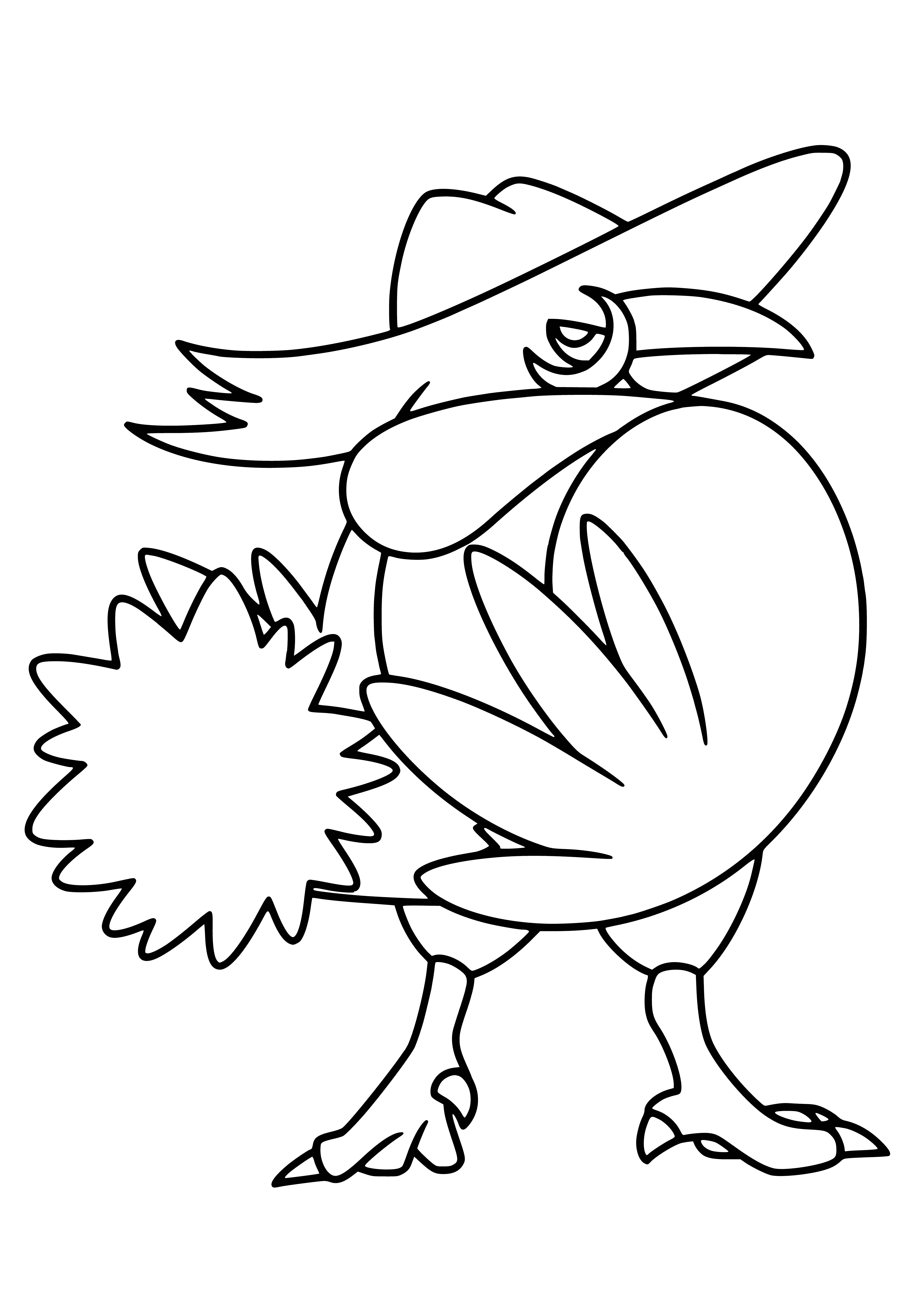 coloring page: Coloring Pokemon Honchcrowe