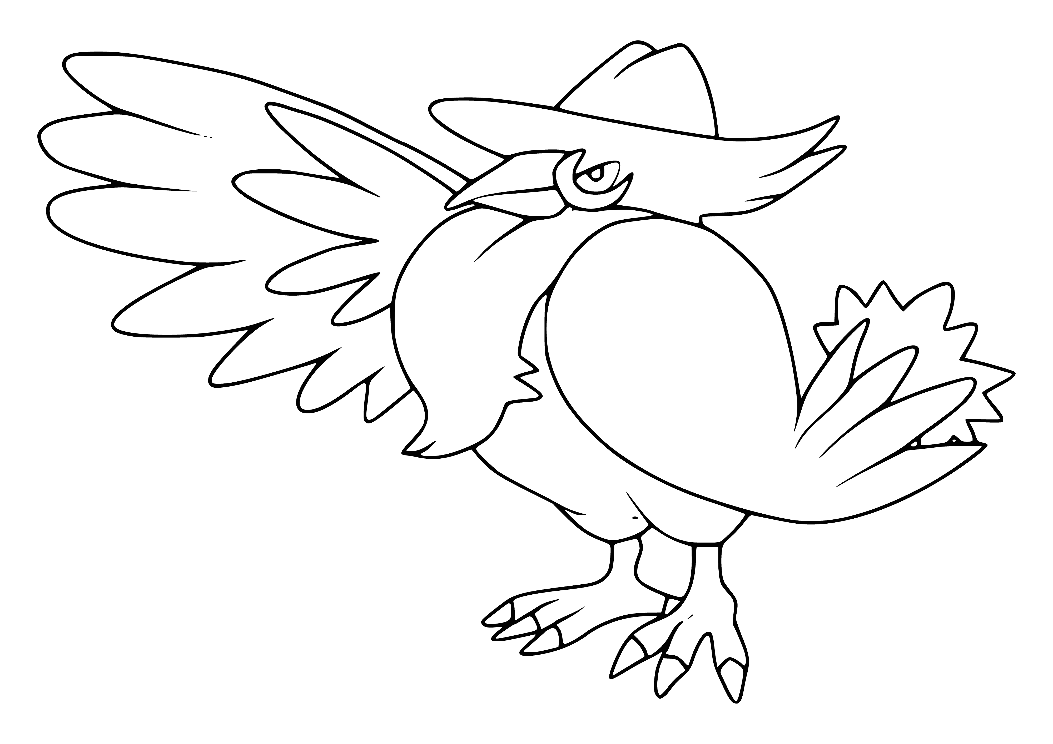 coloring page: Coloring Pokemon Honchcrowe