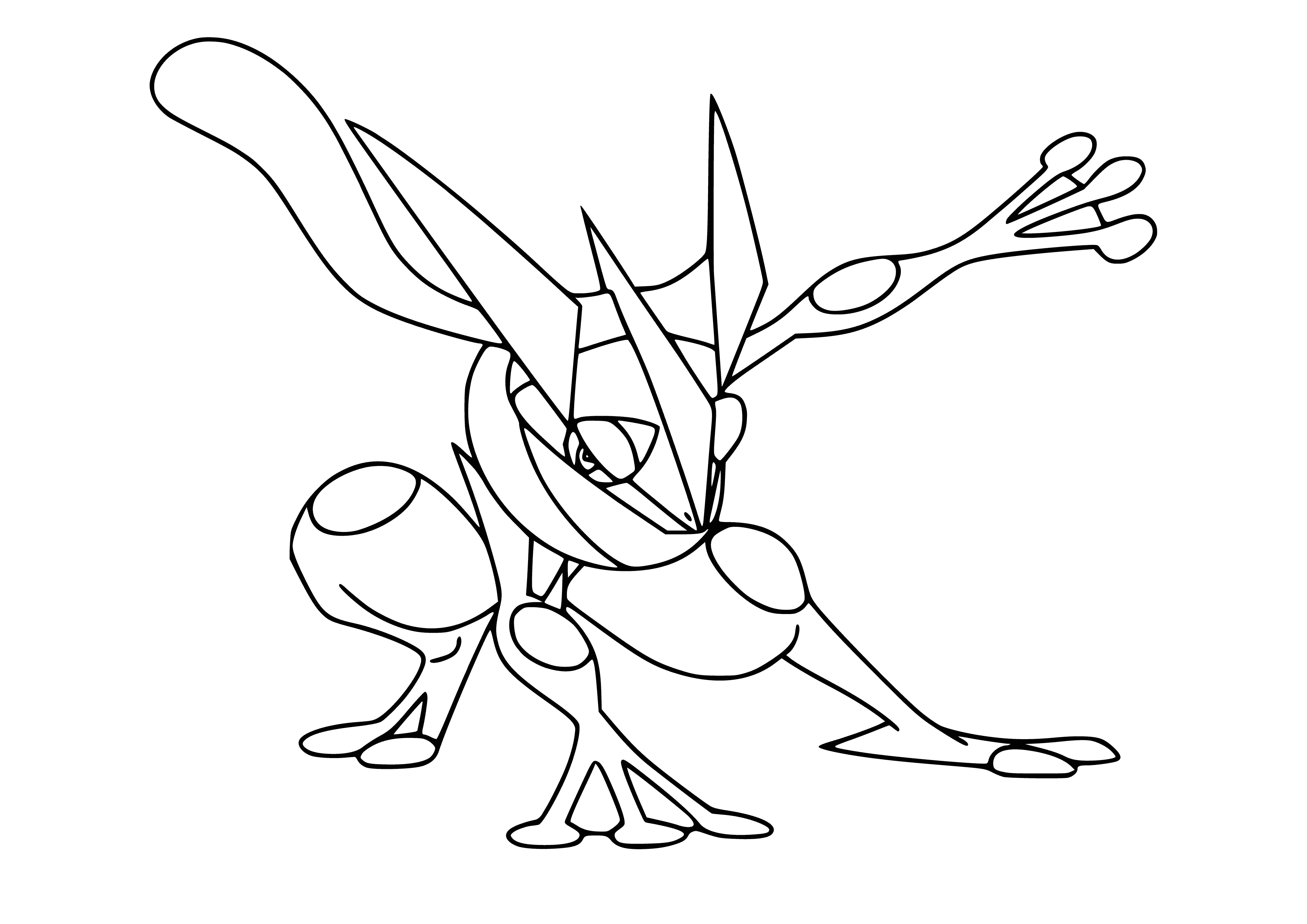 coloring page: Coloring Pokémon Greninja