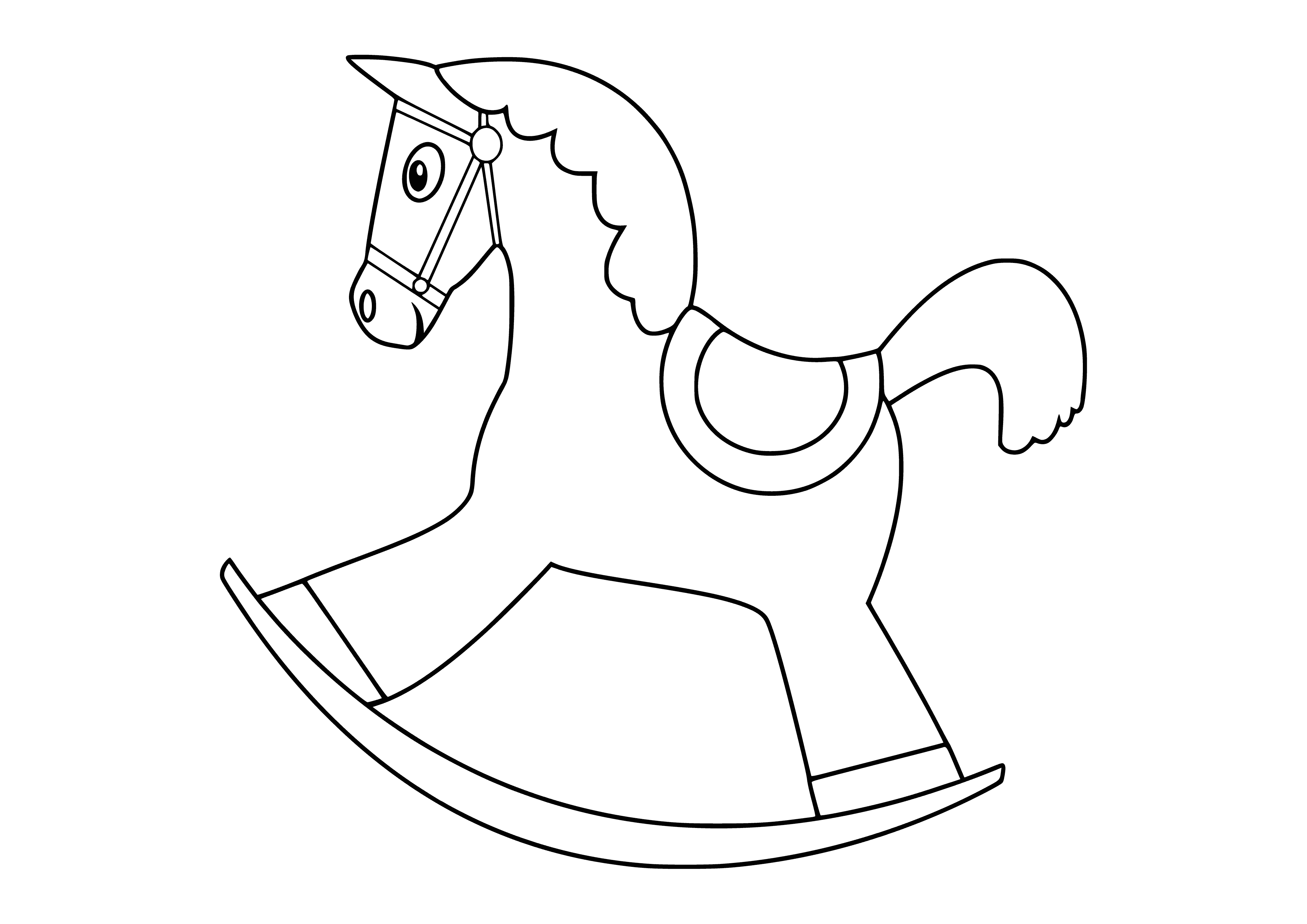 página para colorear: Pintura caballo