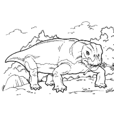 coloring page: Coloring of the dinosaur Listrosaurus