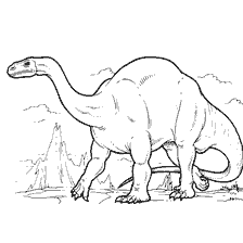 coloring page: Coloring of the dinosaur Plateosaurus