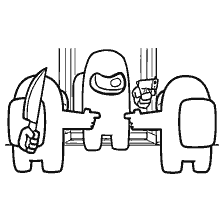 pagina da colorare: Illustrazione da Tra Come: I caratteri puntano l'un l'altro nell'ascensore