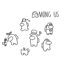 pagina da colorare: Colorare i personaggi del gioco Tra come con varie azioni.