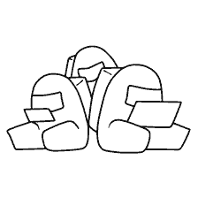 pagina da colorare: Colorare i personaggi di Tra As