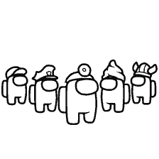 pagina da colorare: Personaggi da Tra Come in vari copricapo