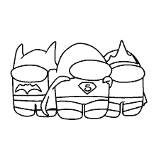 pagina da colorare: Colorazione tra Come personaggi in costumi supereroi