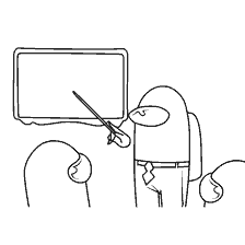 pagina da colorare: Personaggi del gioco Tra Come in classe