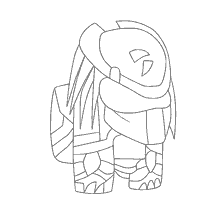 pagina da colorare: Disegno di carattere dal gioco Tra quanto per la colorazione