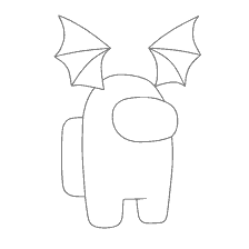 pagina da colorare: Disegno del personaggio Tra come con le ali