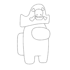 pagina da colorare: Colorare tra asso con un pirata